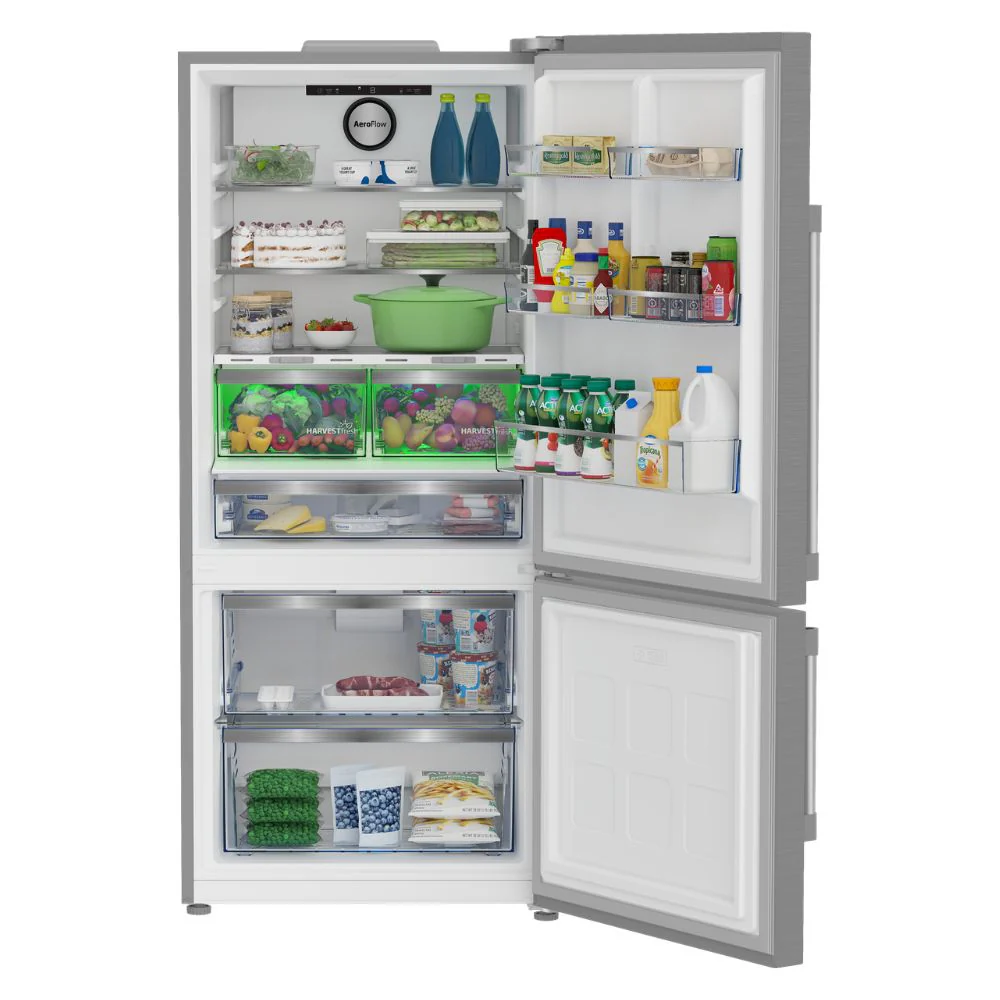 BFBF30216SS - REFRIGERATORS - Beko - Bottom Freezer - Stainless Steel - New - Image 2