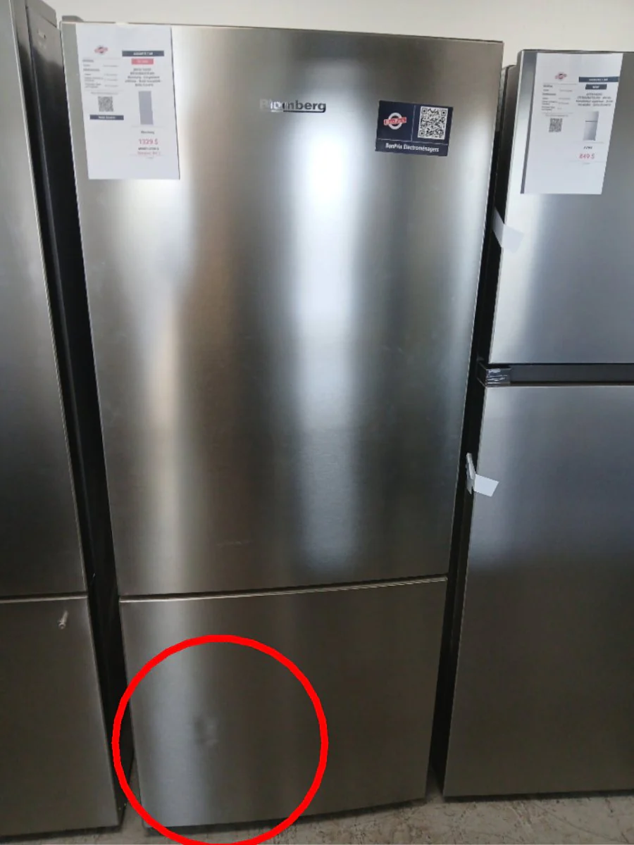 BRFB1532SS - REFRIGERATORS - Blomberg - Bottom Freezer - Stainless Steel - Open Box - Image 2