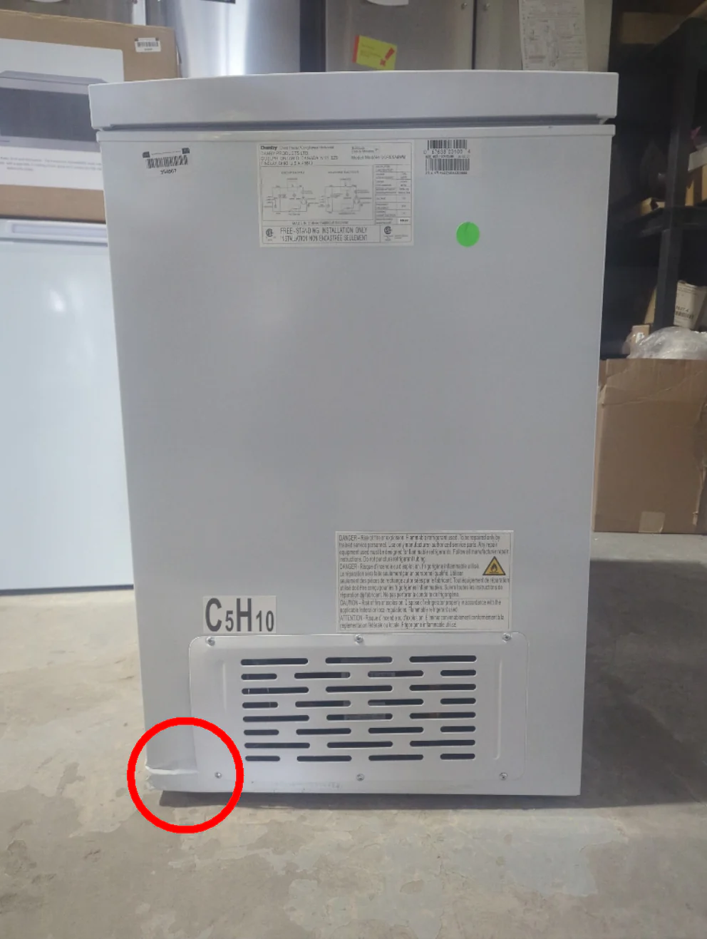 DCF070A6WM - FREEZERS - Danby - White - Open Box - Image 3