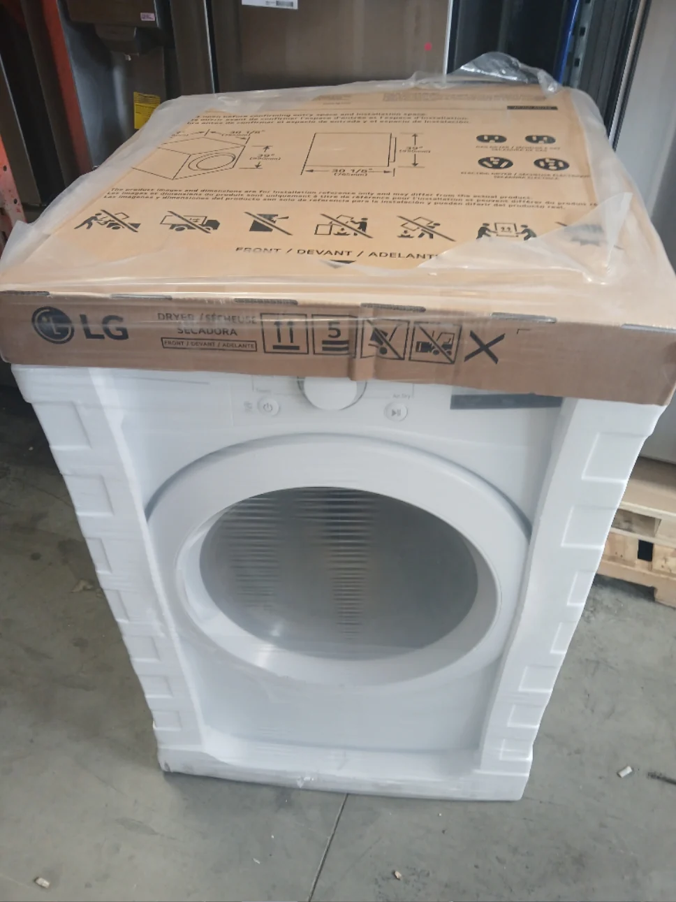 DLE3400W - DRYERS - LG - Electric - White - Open Box - Image 2