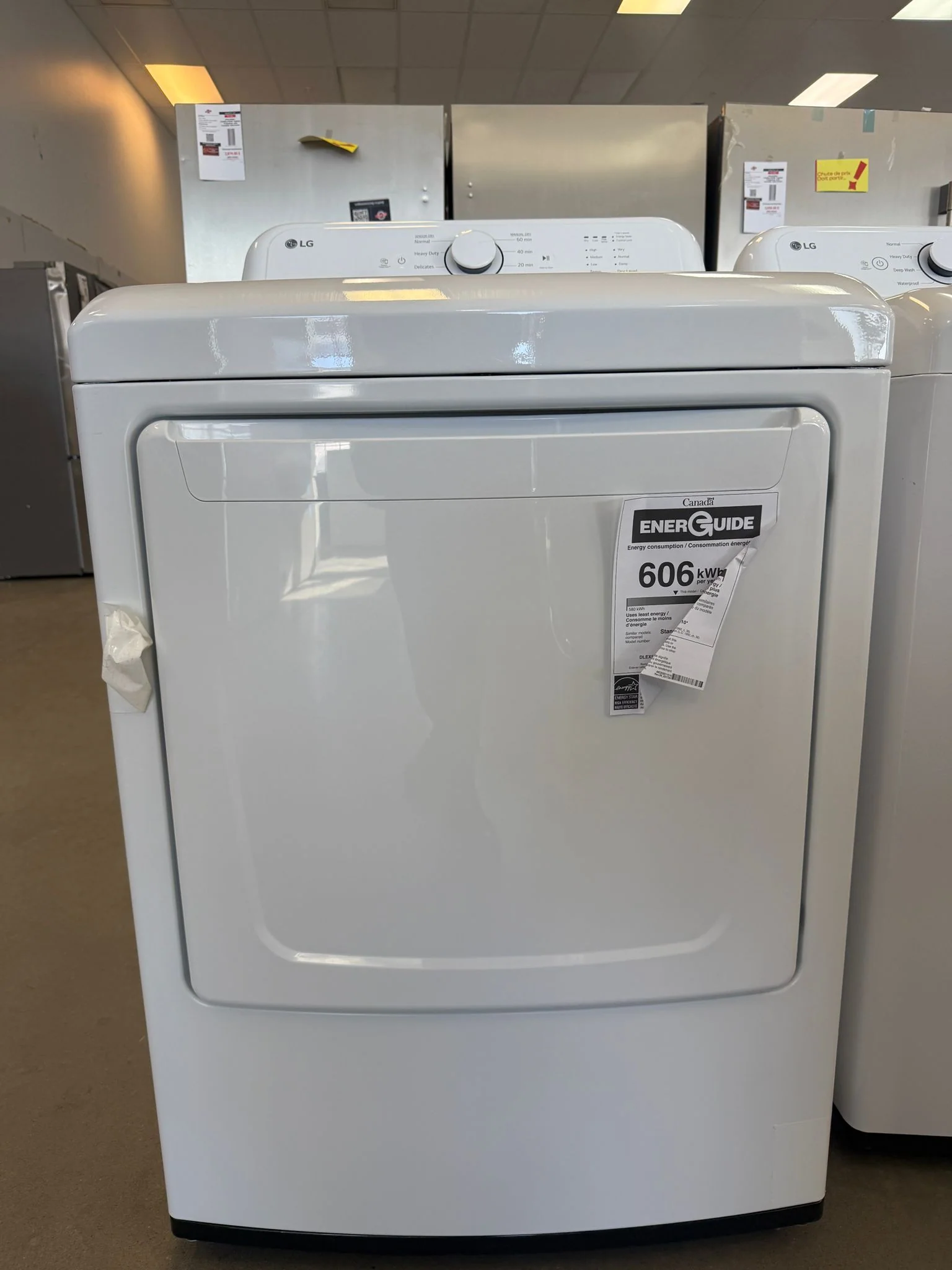DLE6100W - DRYERS - LG - Electric - White - Open Box - Image 4