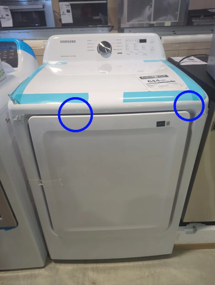 DVE45T3200W - DRYERS - Samsung - Electric - White - Open Box - Image 2