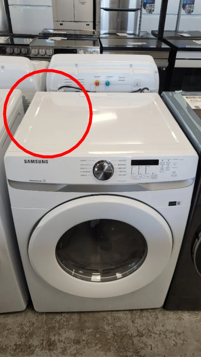 DVE45T6005W - DRYERS - Samsung - Electric - White - Open Box - Image 2