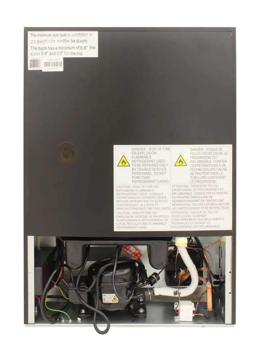 EL-BWC102-02 - WINE STORAGE - Vinotemp - black stainless steel frame - Open Box - Image 6