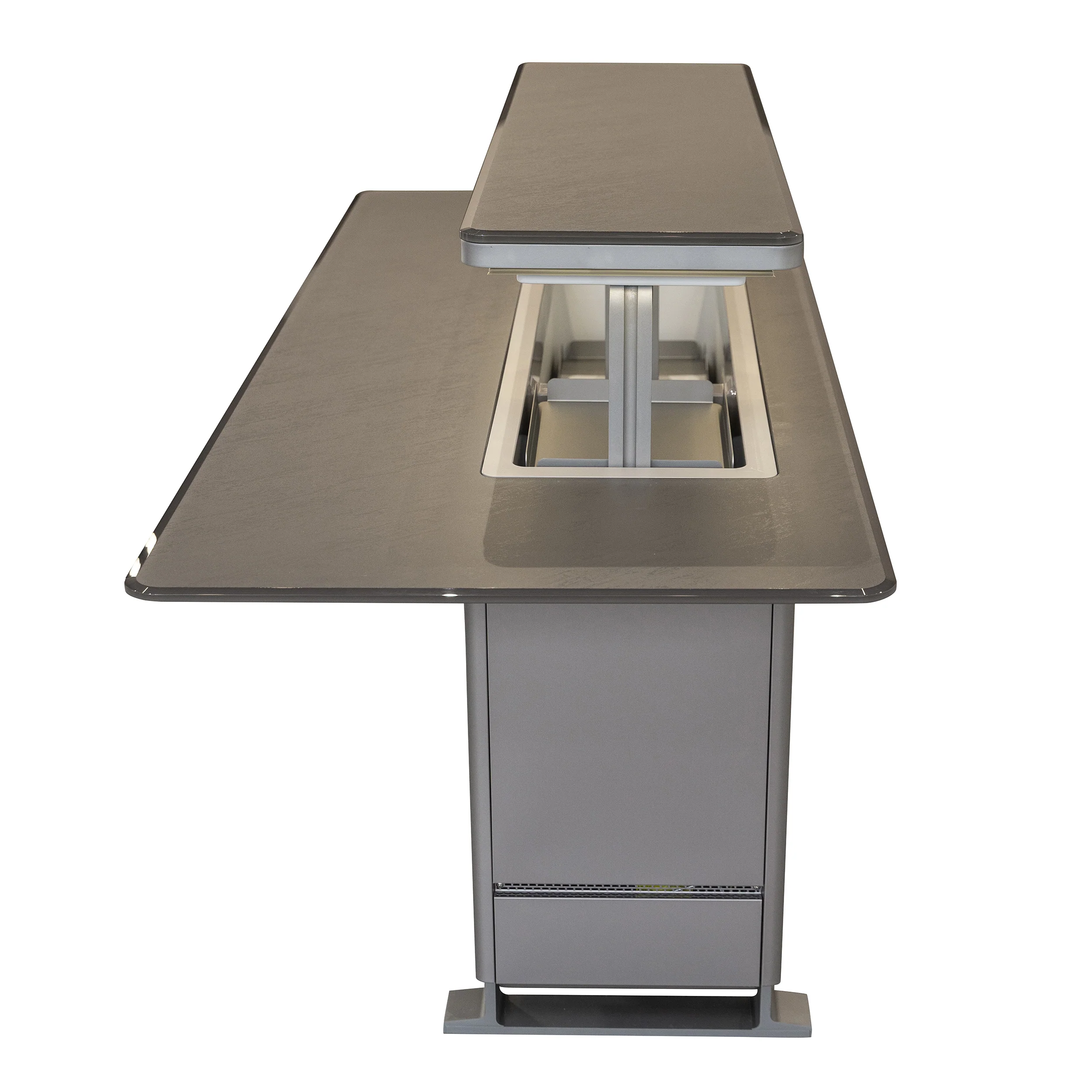 Elevato Smart Bar Table, Sandstone Black, 5.3 cu.ft fridge and freezer with Bluetooth control - Image 15