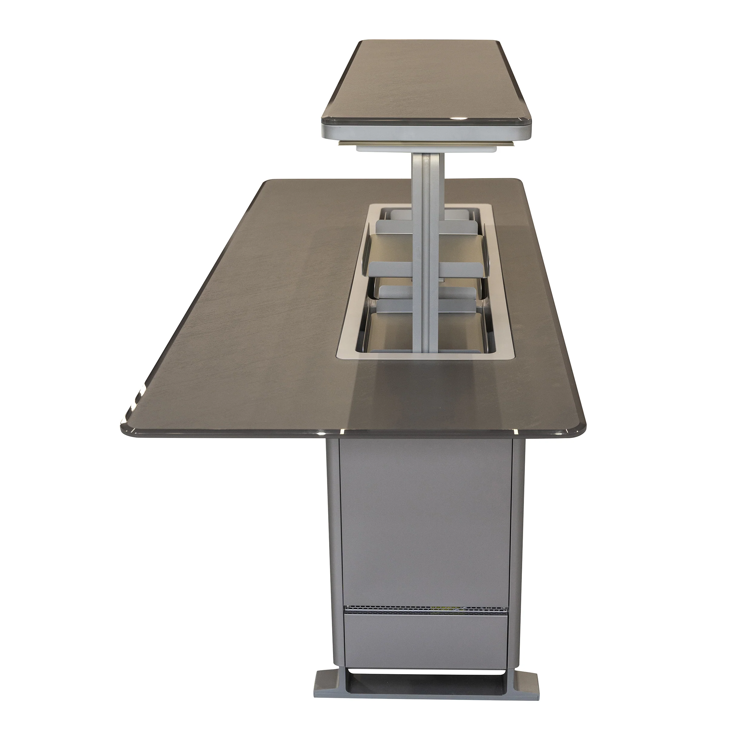 Elevato Smart Bar Table, Sandstone Black, 5.3 cu.ft fridge and freezer with Bluetooth control - Image 16