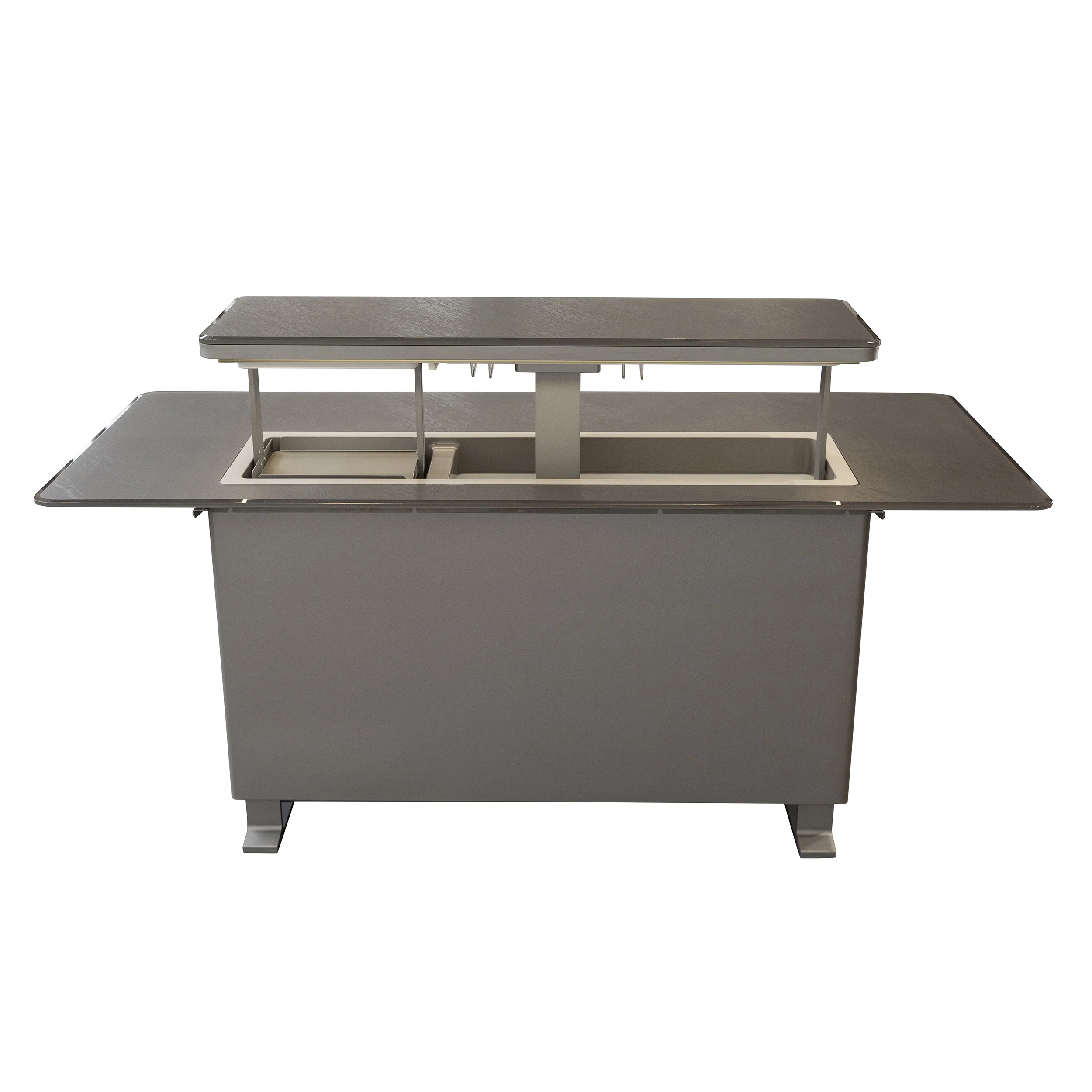 Elevato Smart Bar Table, Sandstone Black, 5.3 cu.ft fridge and freezer with Bluetooth control - Image 7