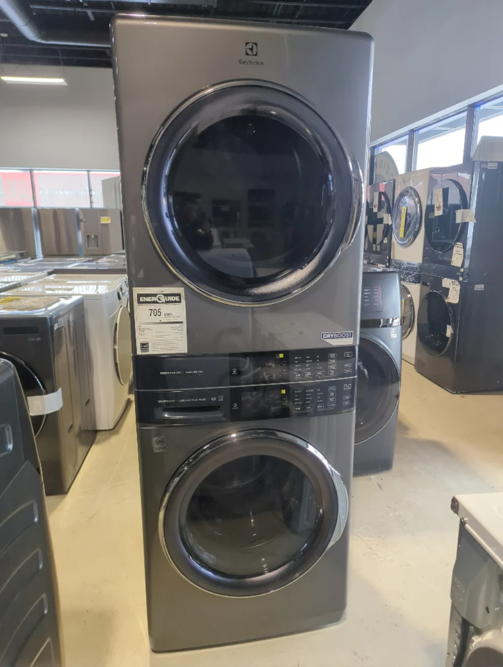 ELTE760CAT - LAUNDRY CENTERS - Electrolux - Stacked Washer/Dryer - Electric - Titanium - Open Box - Image 2