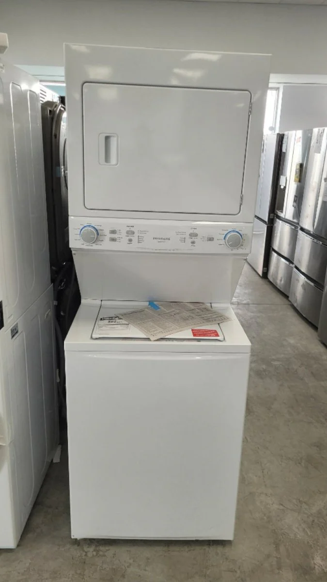 FLCE752CAW - LAUNDRY CENTERS - Frigidaire - Stacked Washer/Dryer - Electric - White - Open Box - Image 3