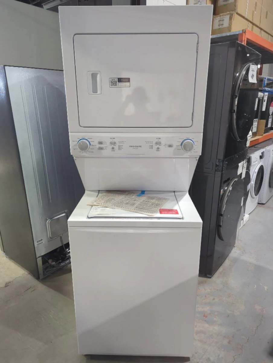 FLCE752CAW - LAUNDRY CENTERS - Frigidaire - Stacked Washer/Dryer - Electric - White - Open Box - Image 2