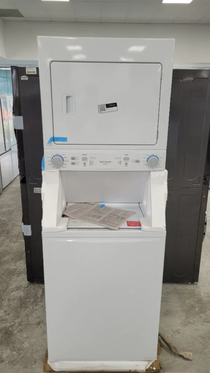 FLCE752CAW - LAUNDRY CENTERS - Frigidaire - Stacked Washer/Dryer - Electric - White - Open Box - Image 2