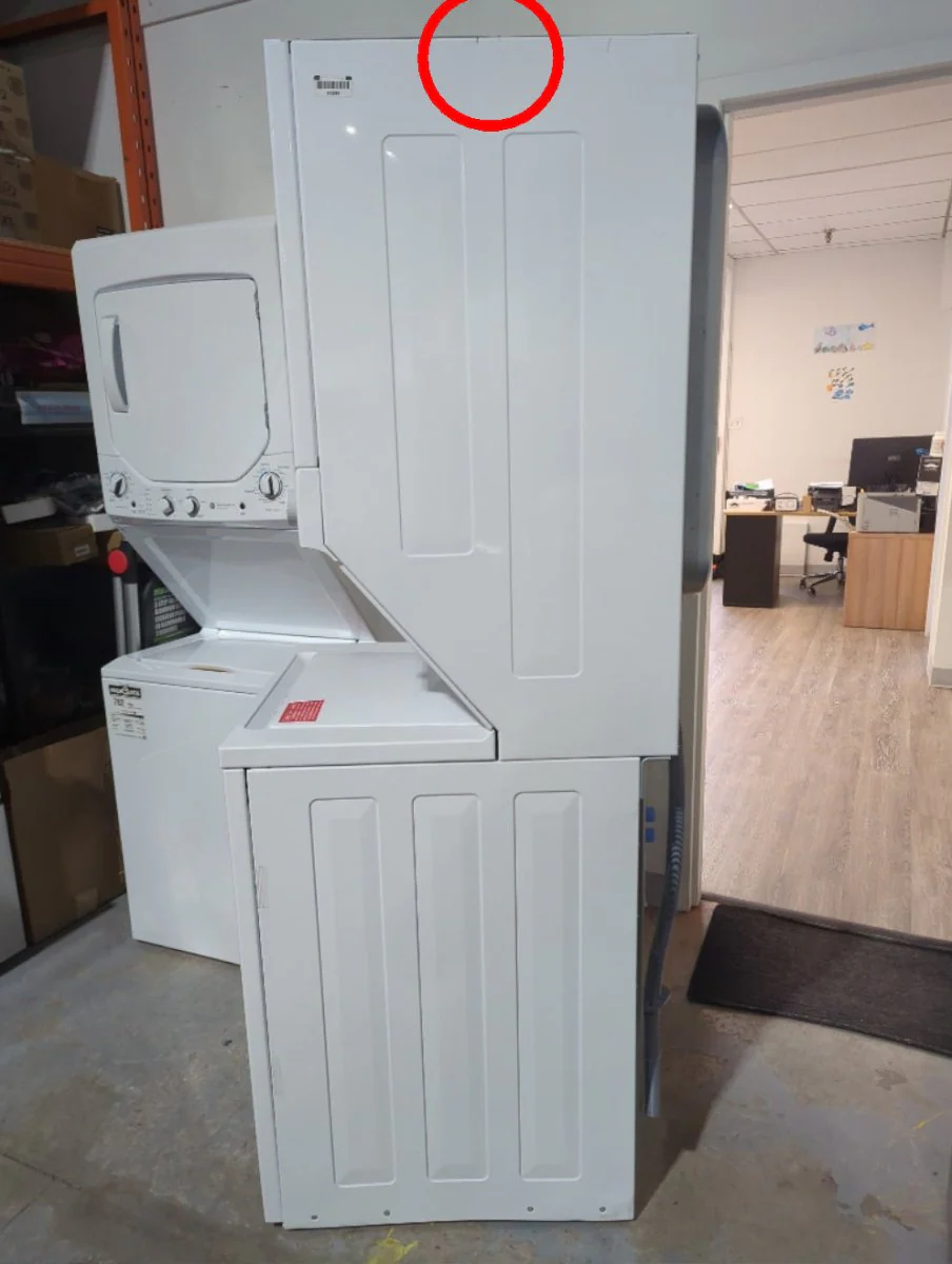 FLCE752CAW - LAUNDRY CENTERS - Frigidaire - Stacked Washer/Dryer - Electric - White - Open Box - Image 4