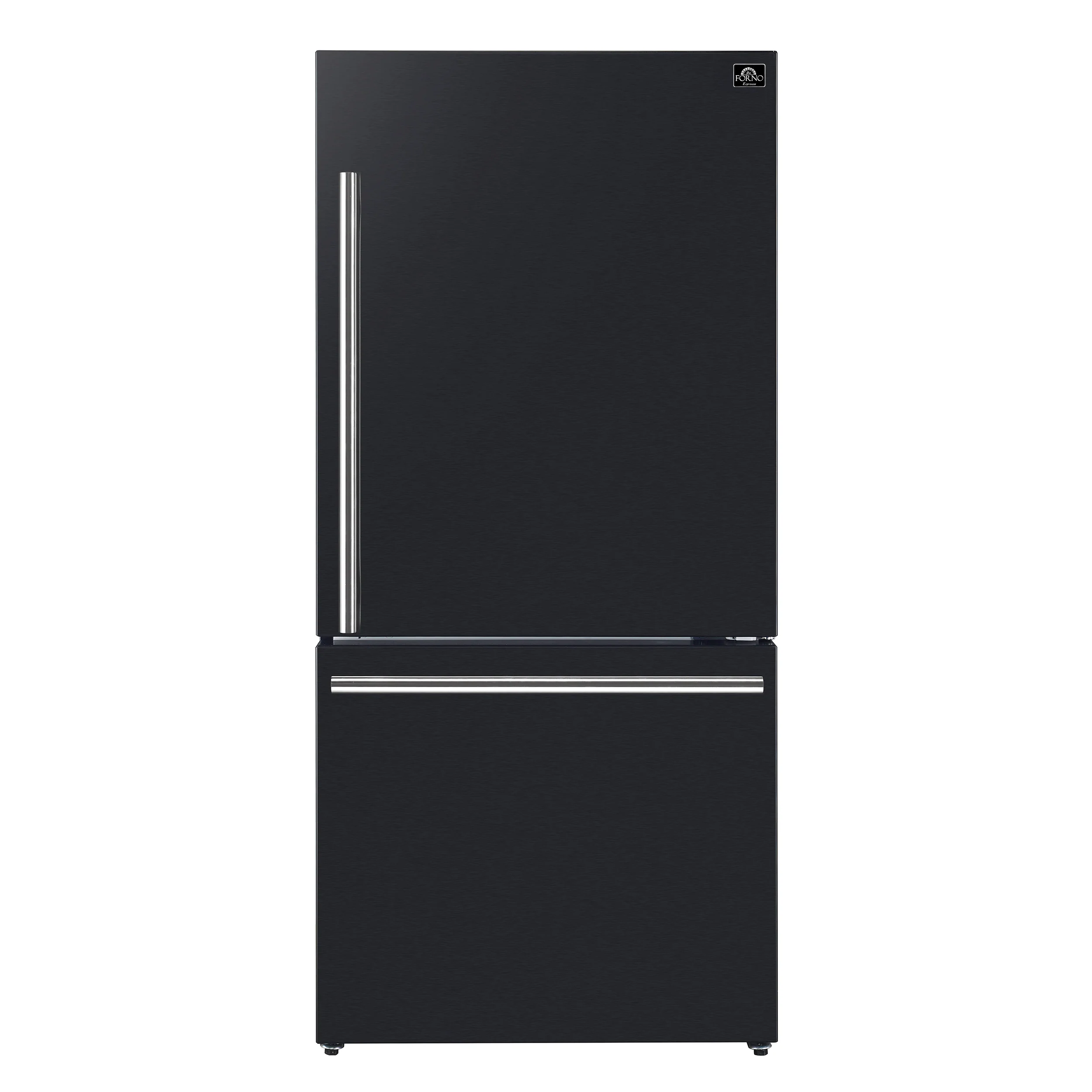 Forno Milano Espresso 31-Inch Bottom Freezer Refrigerator, Black, 17.2 cu.ft Capacity, Energy Efficient - Image 2