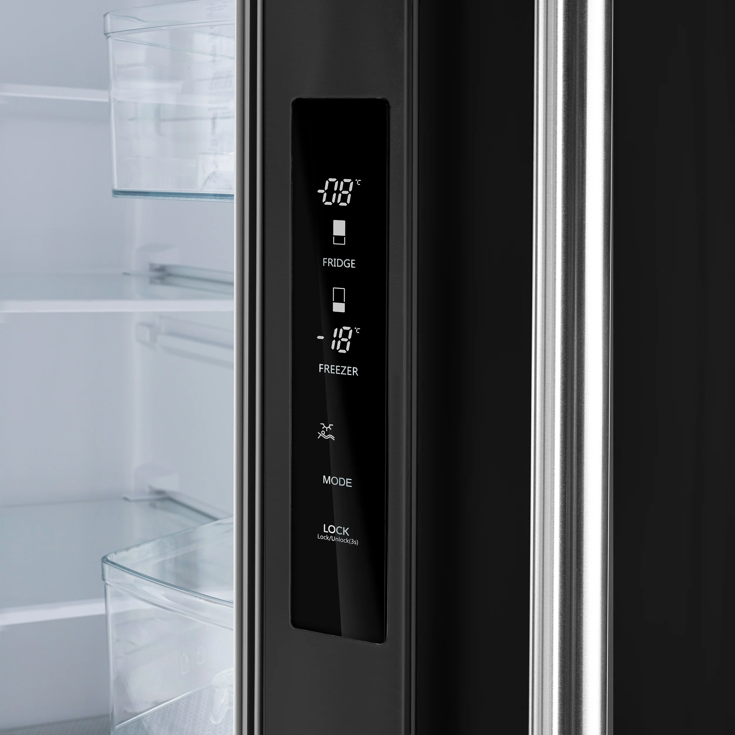 FORNO 2-Piece Black Kitchen Bundle - 30" Induction Range and 31" Bottom Freezer Refrigerator - Image 6