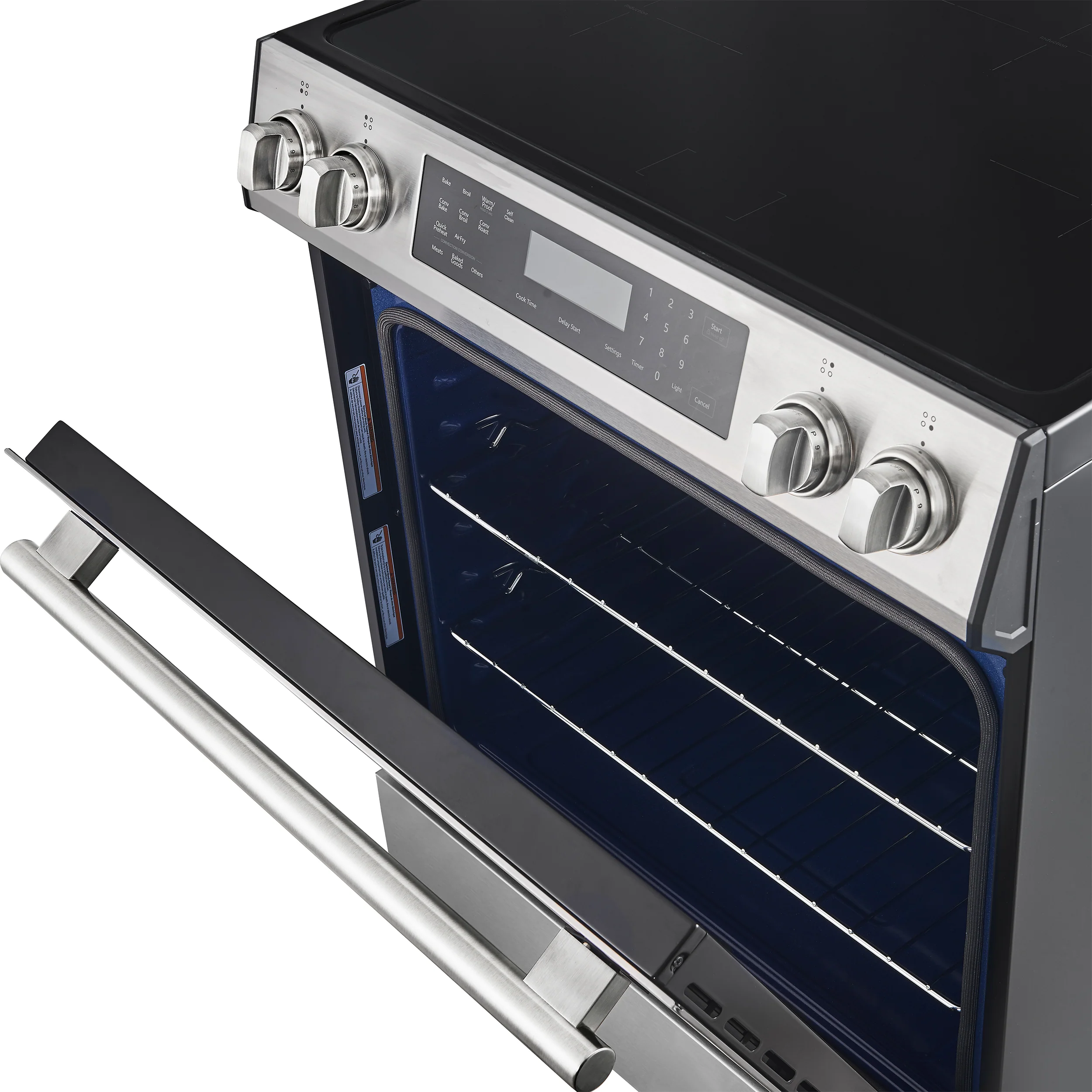 FORNO 2-Piece SS Kitchen Bundle - 30" Induction Range and 31" Bottom Freezer Refrigerator - Image 16