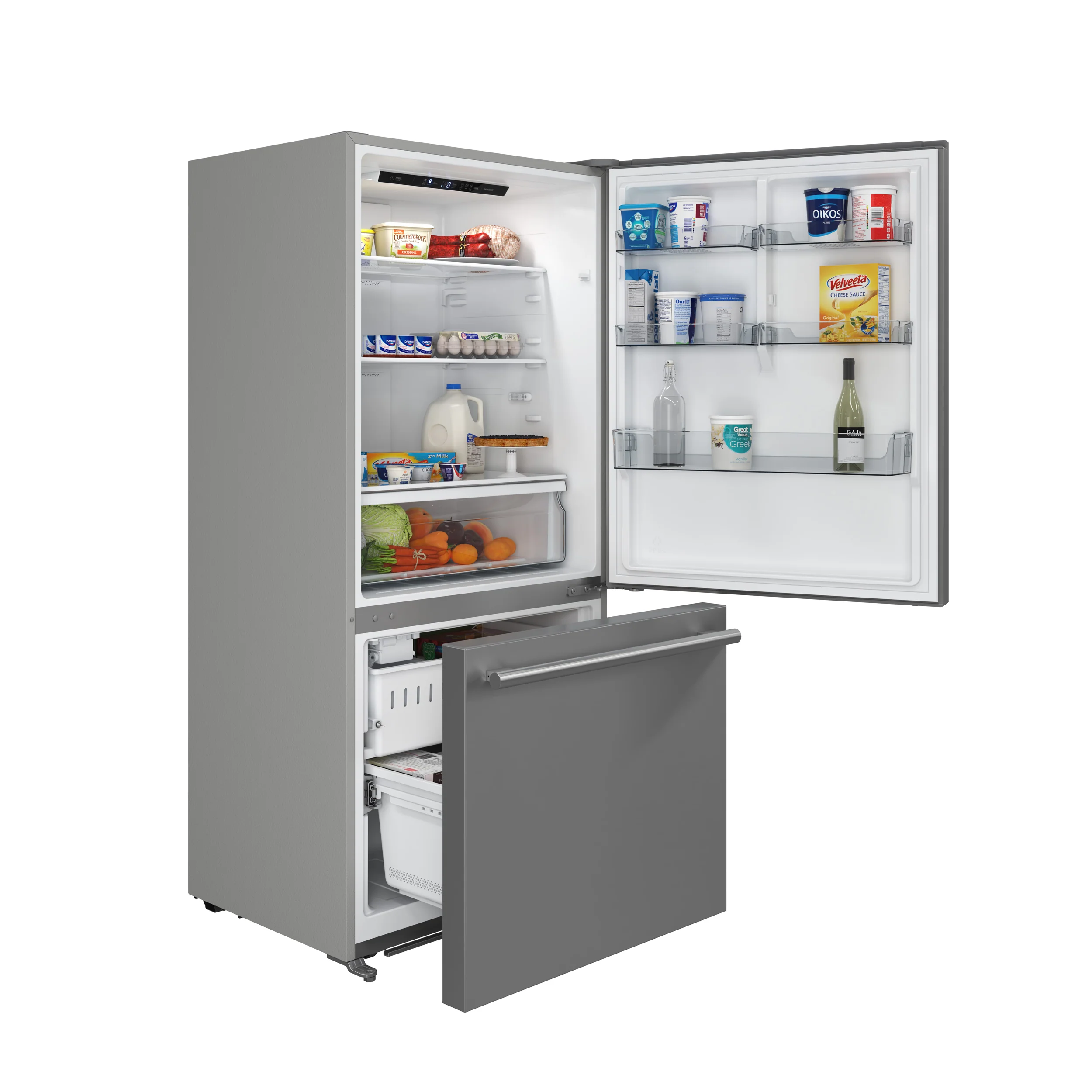 FORNO 2-Piece SS Kitchen Bundle - 30" Induction Range and 31" Bottom Freezer Refrigerator - Image 8