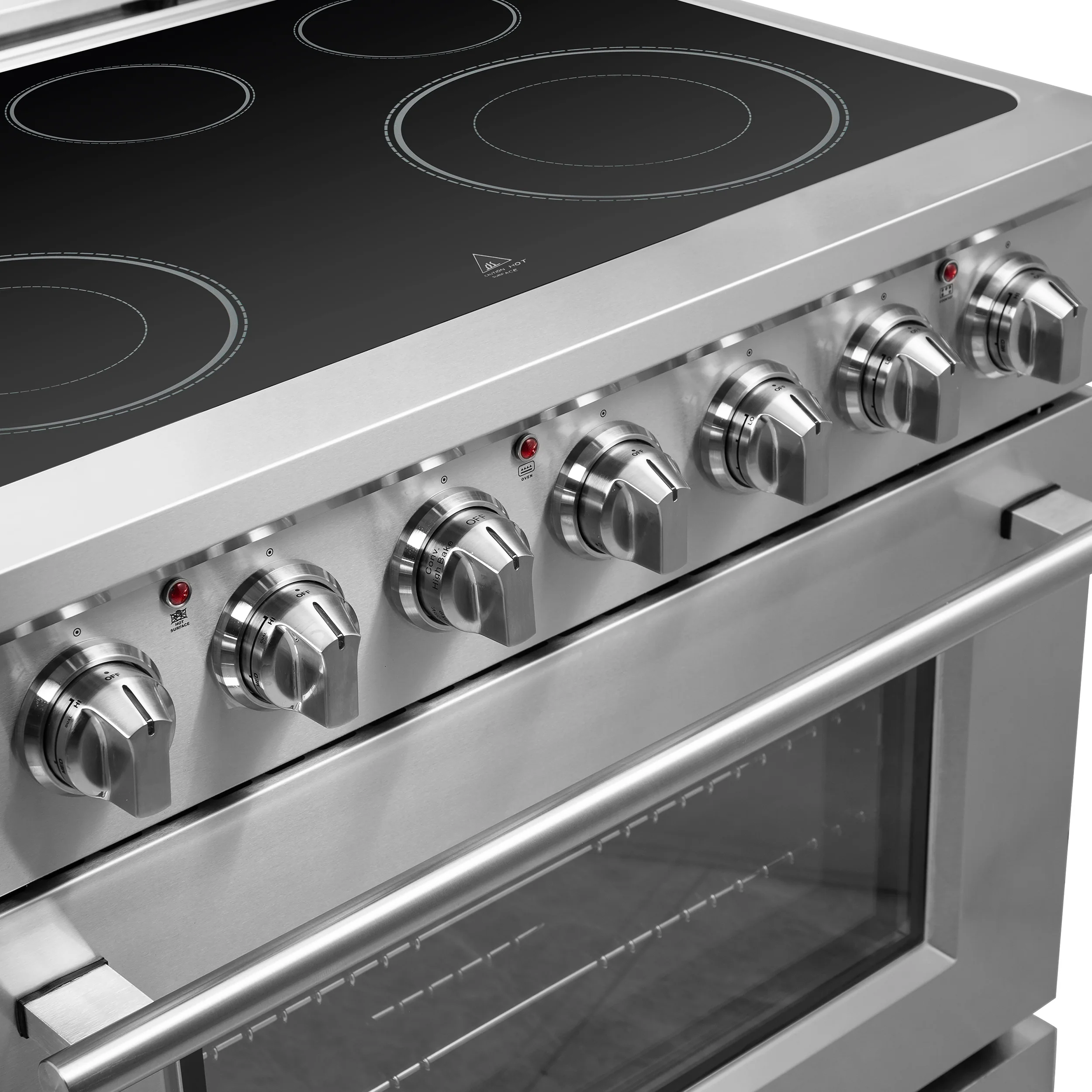 Forno Massimo 36-Inch Freestanding Chef Door Electric Range, True Convection Oven - Image 8