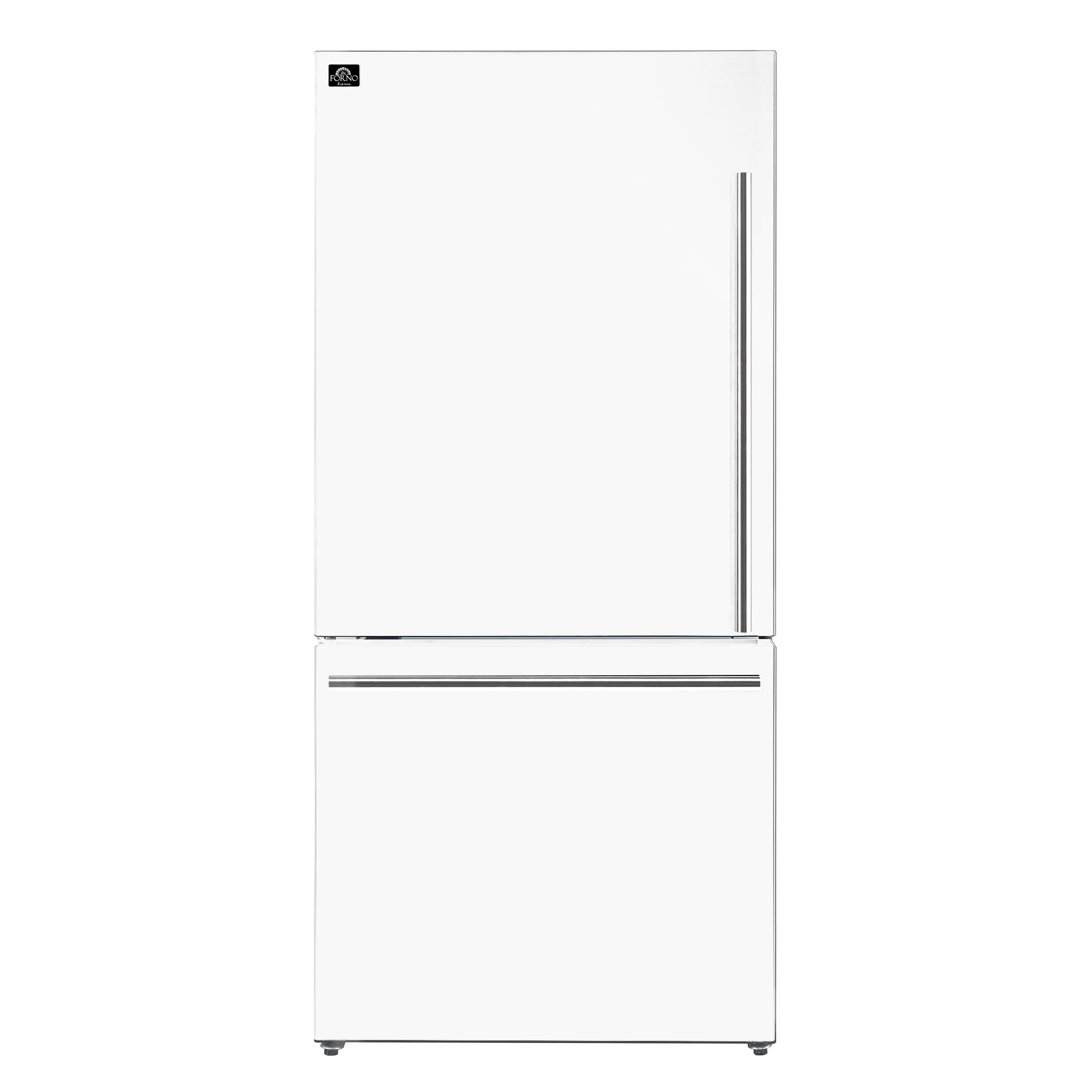 FORNO 2-Piece White Kitchen Bundle - 30" Induction Range and 31" Bottom Freezer Refrigerator - Image 3