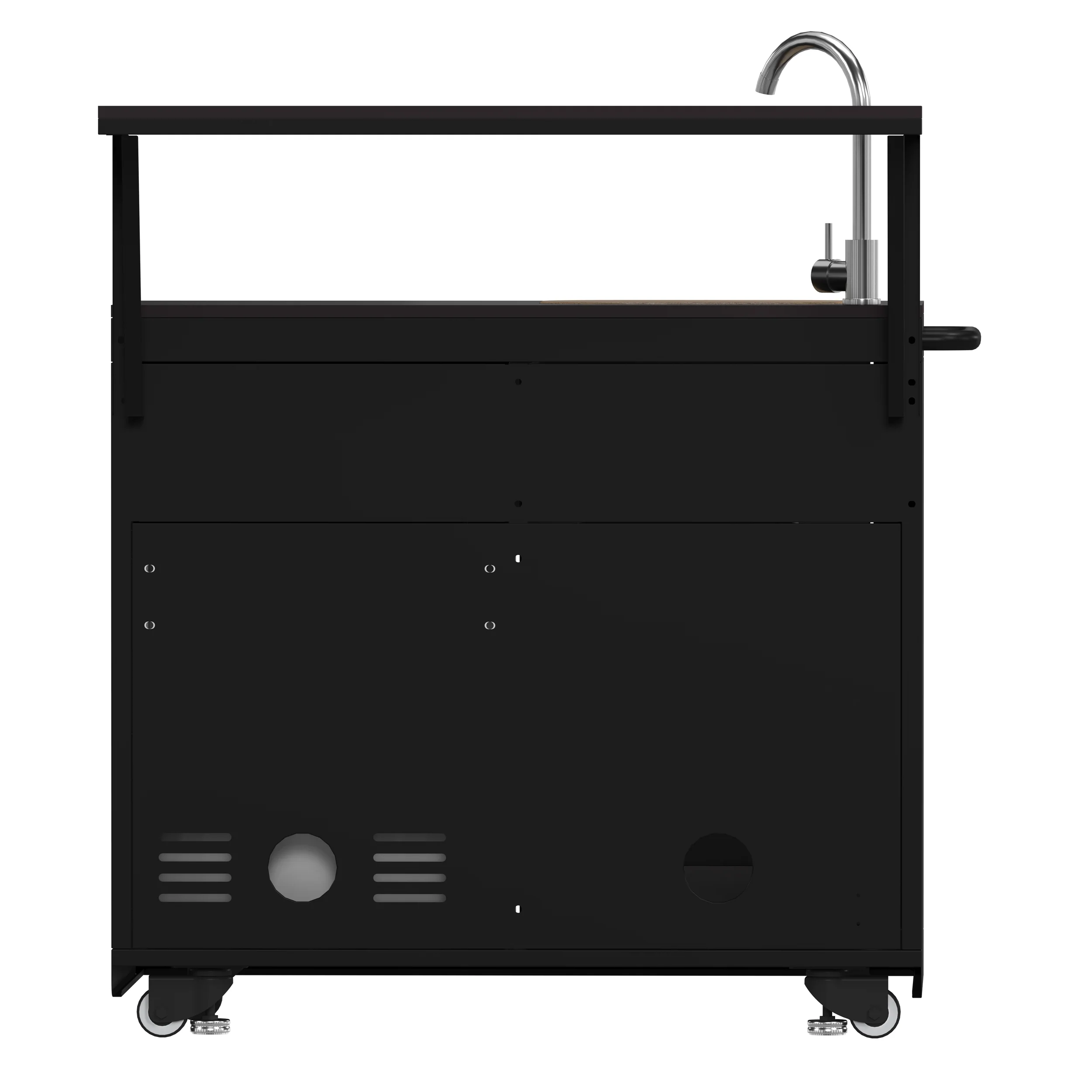 Forno All’Aperto 62,600 BTU BBQ, 3 Stainless Steel Burners, Infrared Burners, Sink Module, Black Sintered Stone Countertops, Bar and Beverage Center - Image 18