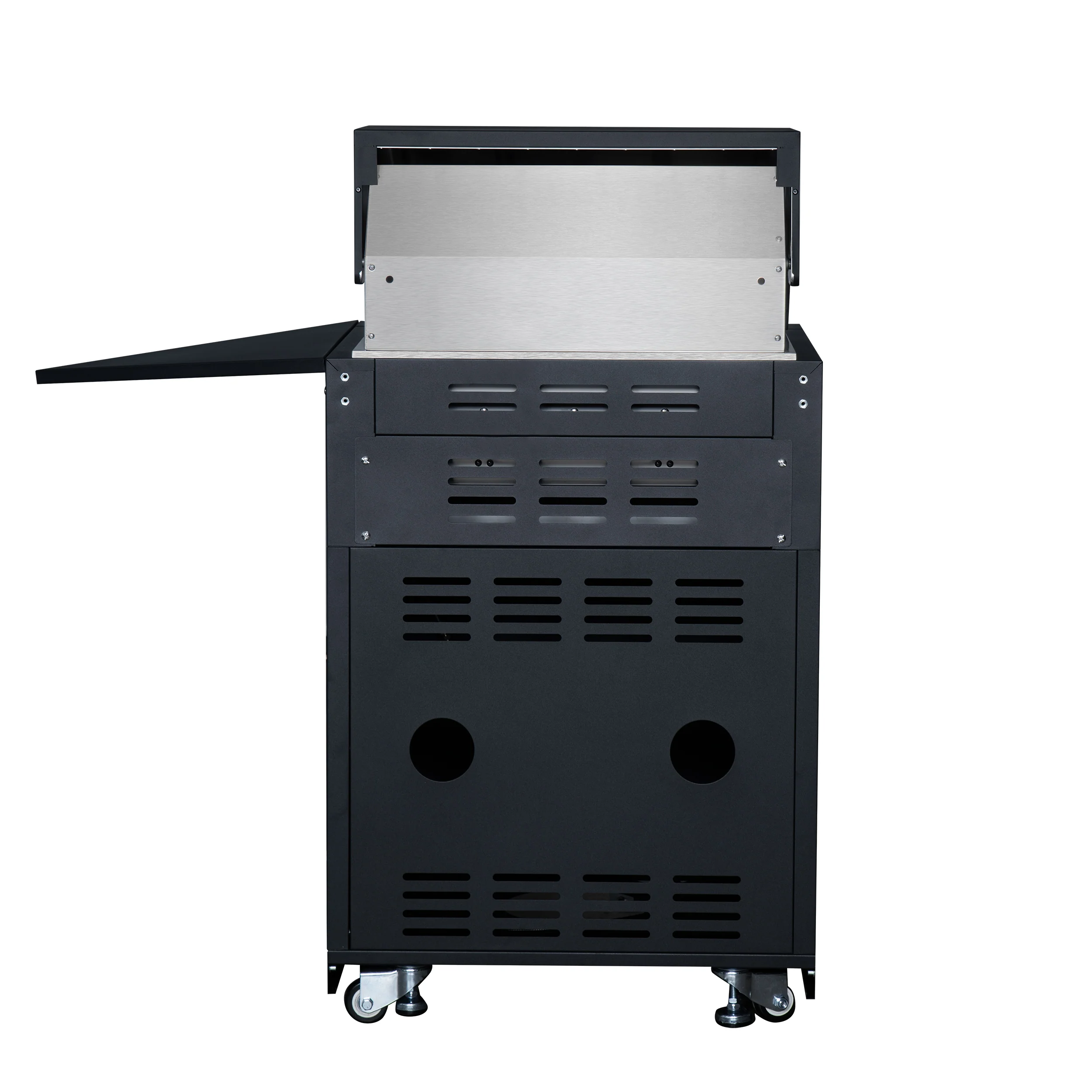 Forno All’Aperto 99,600 BTU Outdoor Kitchen, 5 Burners, Infrared Burners, Side Burner, Black Sintered Stone Countertops, Gas Pizza Oven, Sink Module, Bar & Beverage Center - Image 15