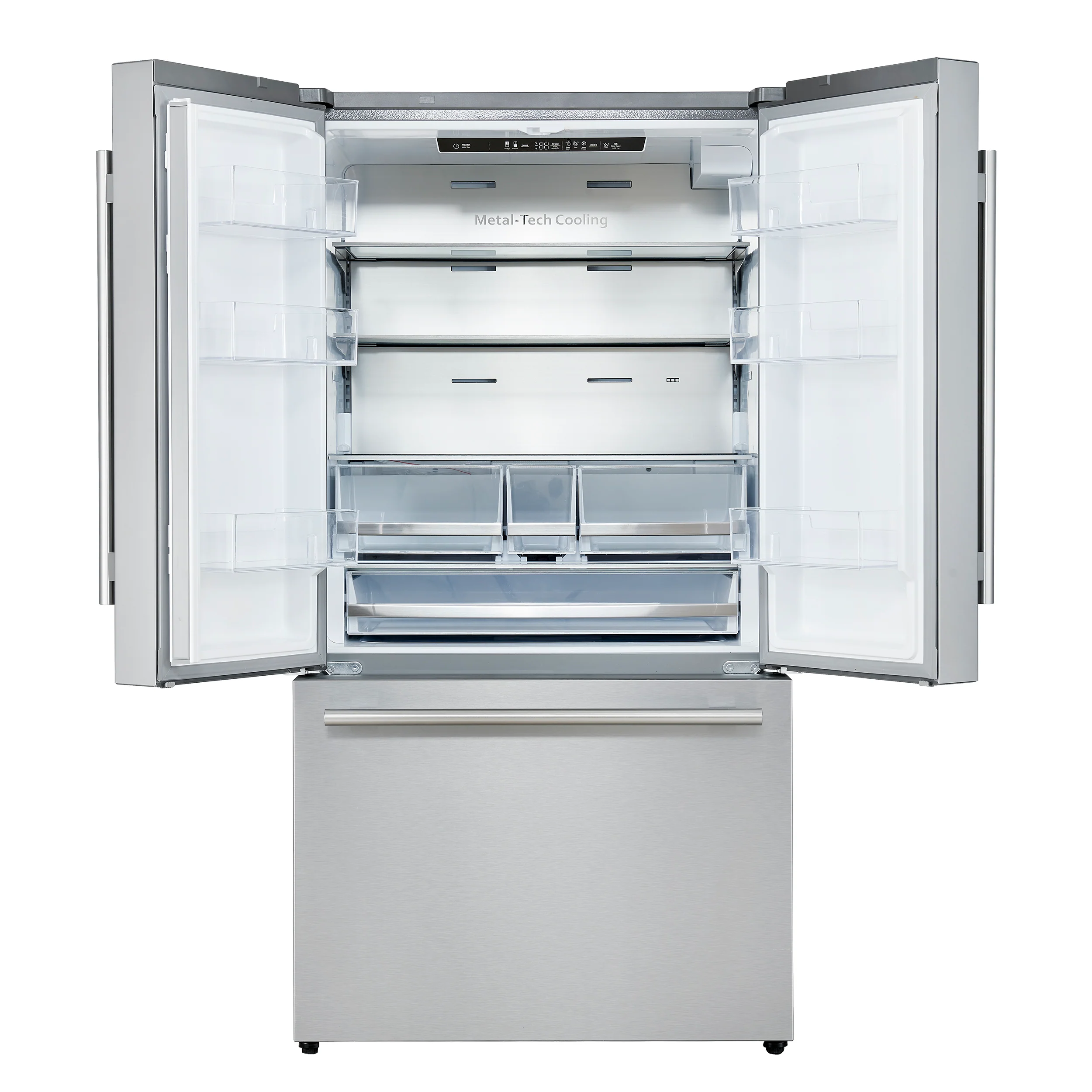 Forno Aosta 36-Inch French Door Refrigerator, Stainless Steel, 22.4 cu.ft, External Water Dispenser, Automatic Ice Maker, ENERGY STAR Certified - Image 2