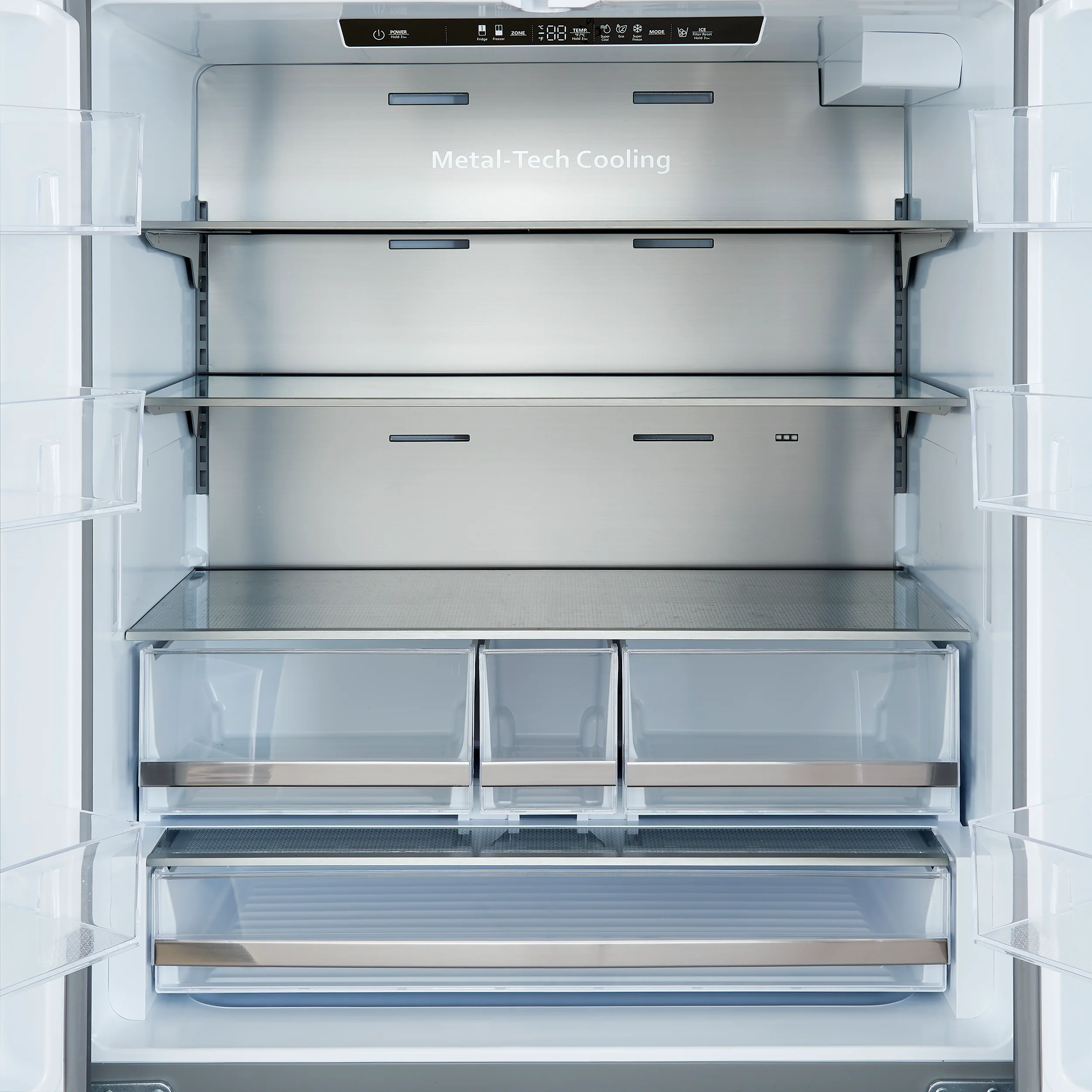 Forno Aosta 36-Inch French Door Refrigerator, Stainless Steel, 22.4 cu.ft, External Water Dispenser, Automatic Ice Maker, ENERGY STAR Certified - Image 3