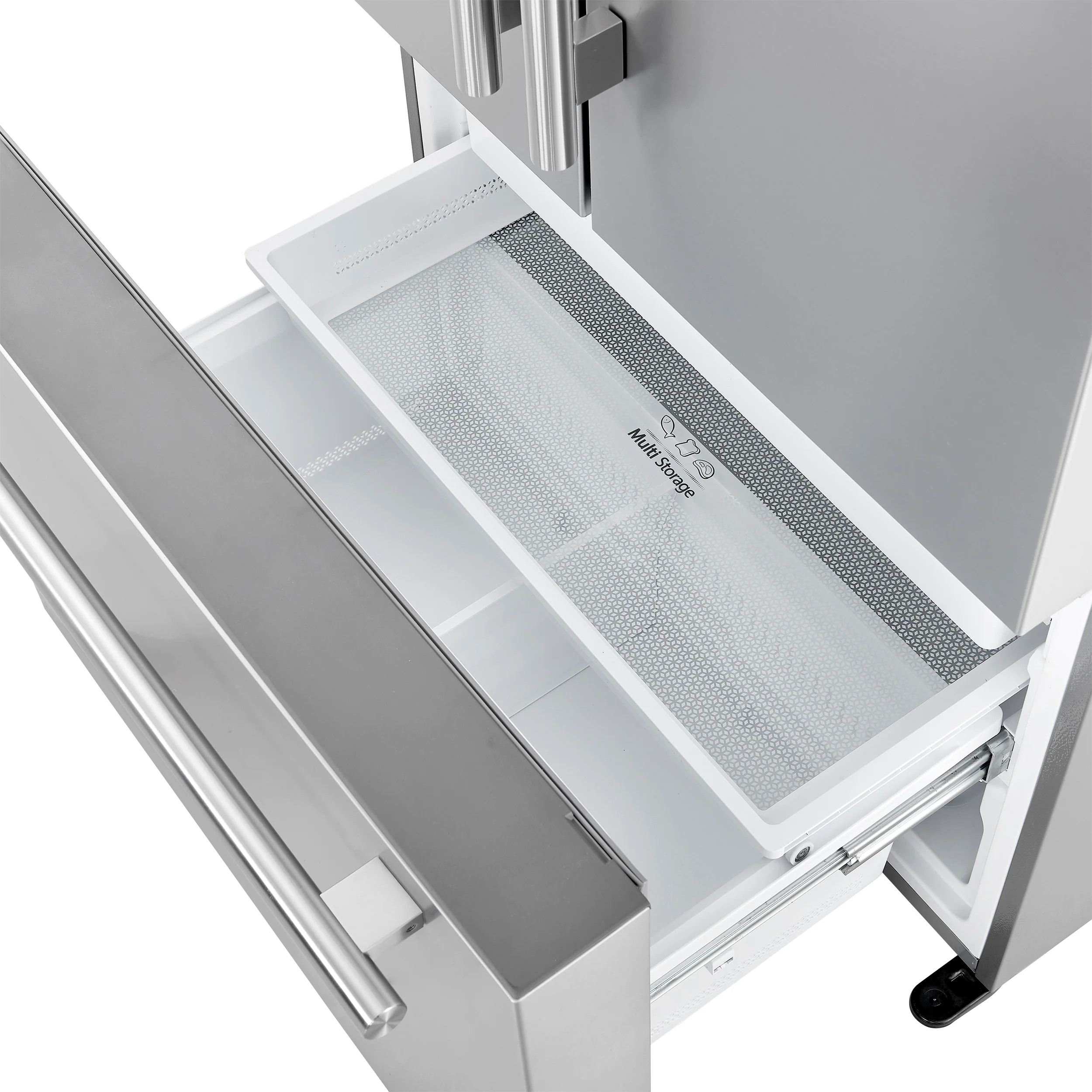 Forno Aosta 36-Inch French Door Refrigerator, Stainless Steel, 22.4 cu.ft, External Water Dispenser, Automatic Ice Maker, ENERGY STAR Certified - Image 8