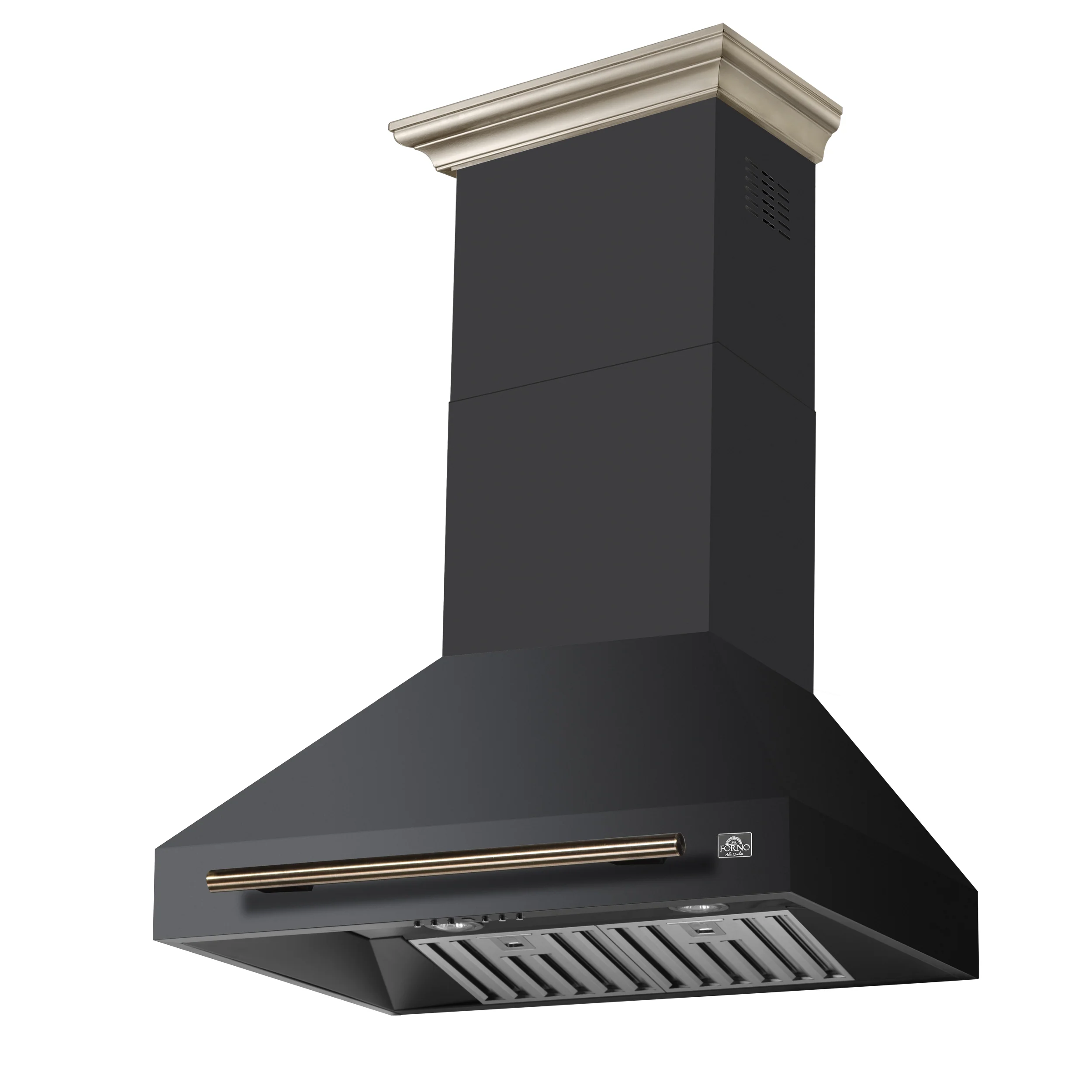 Forno Aria 30 Inch Wall-Mounted Range Hood in Black - Image 4