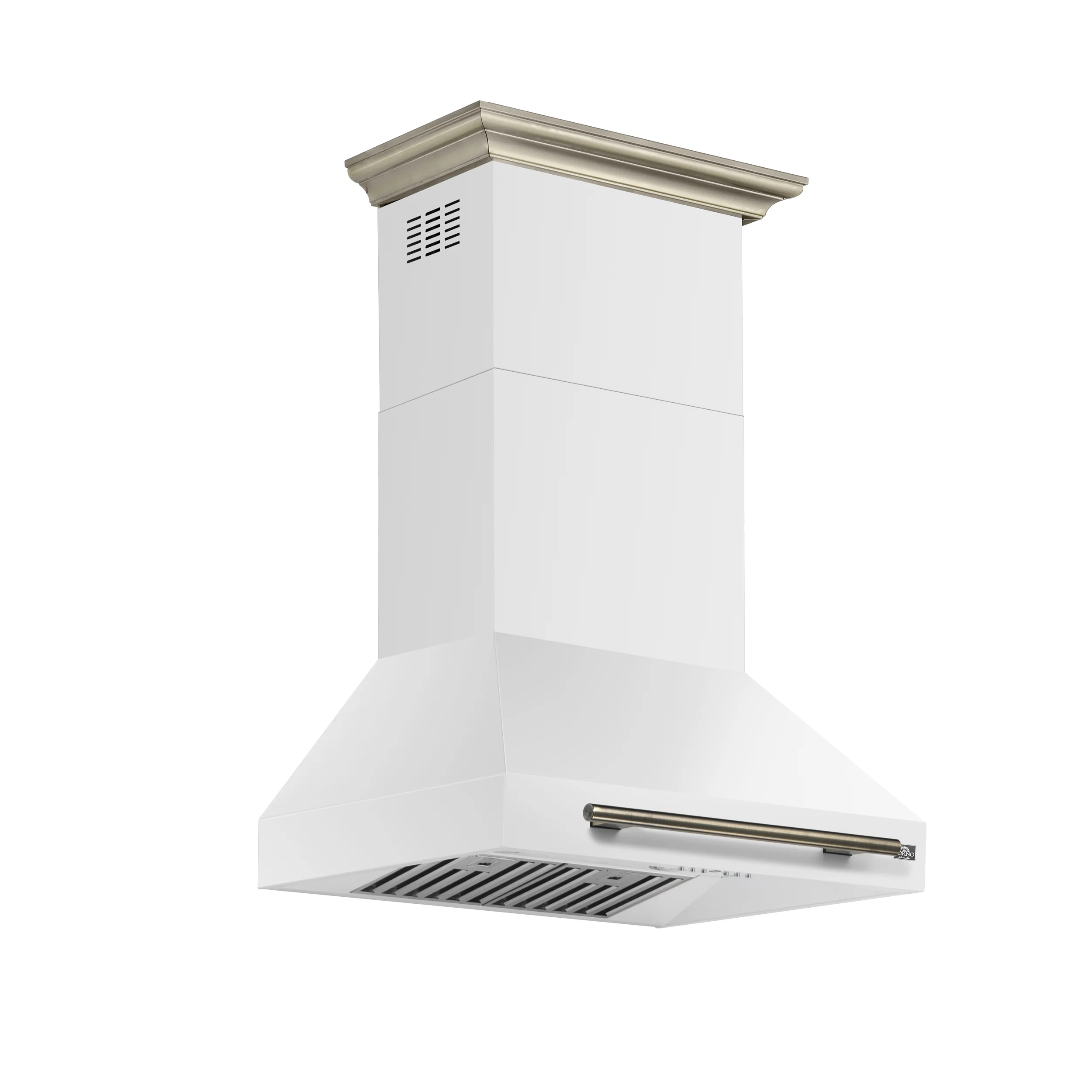Forno Aria 30 Inch Wall-Mounted Range Hood in White - Image 2