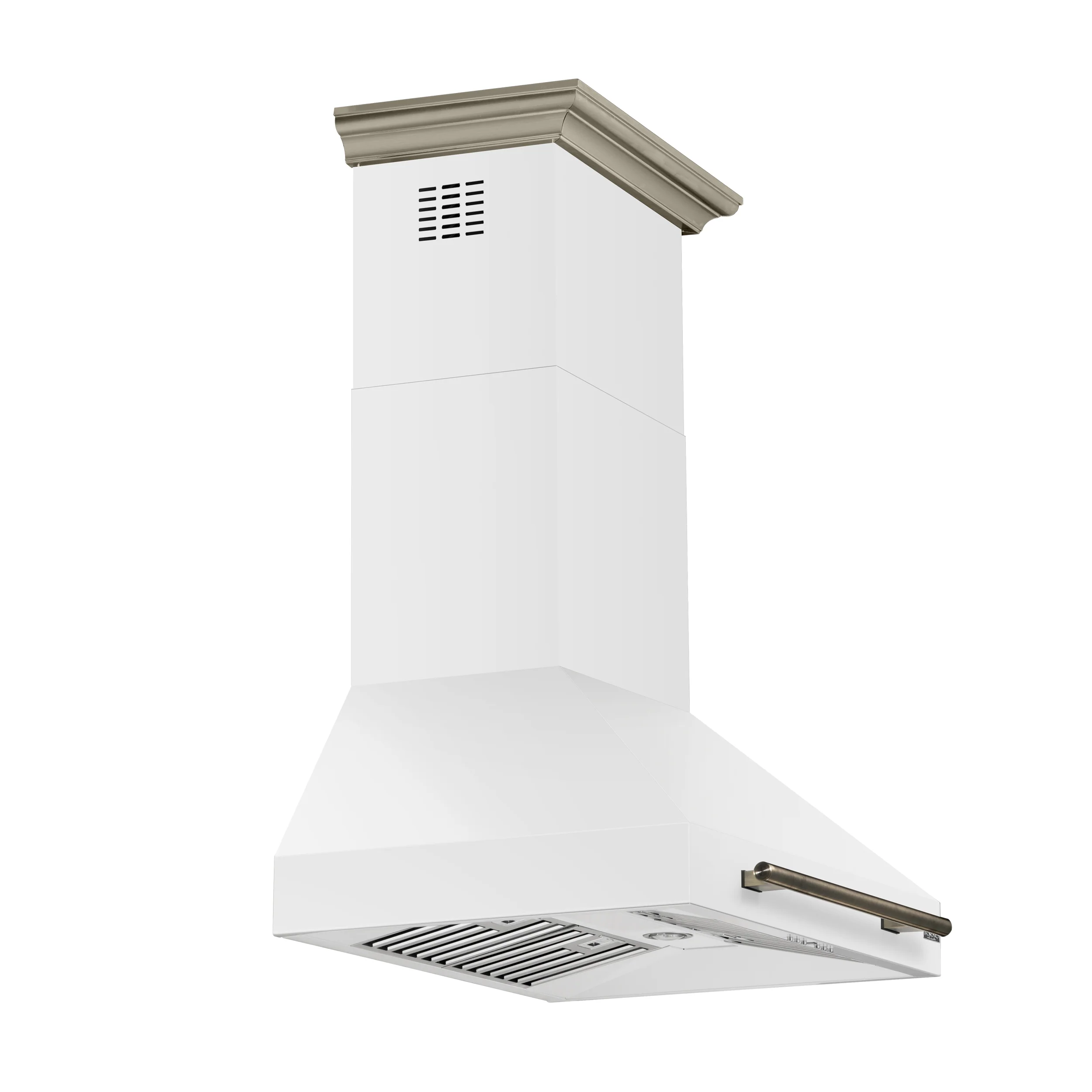Forno Aria 30 Inch Wall-Mounted Range Hood in White - Image 3