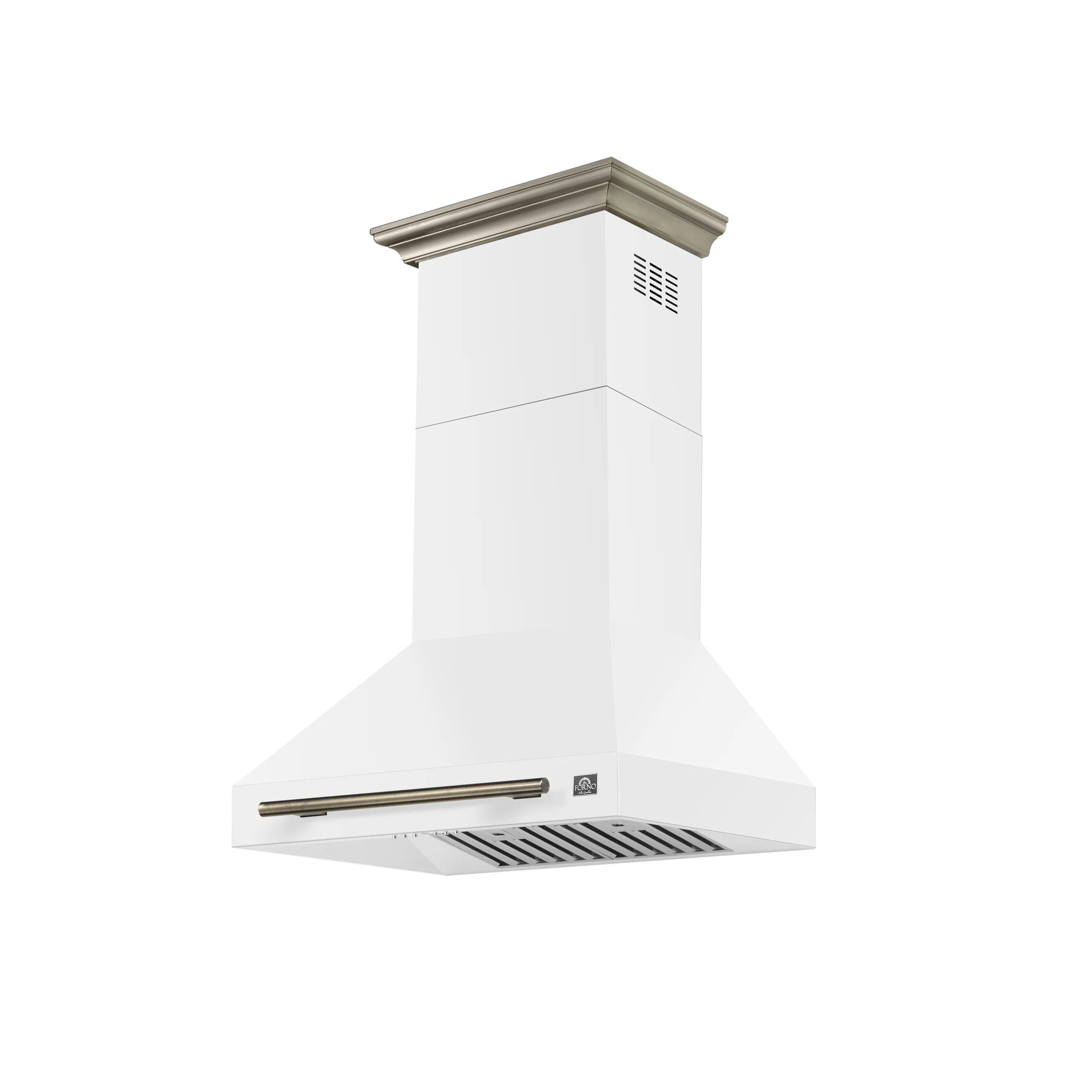 Forno Aria 30 Inch Wall-Mounted Range Hood in White - Image 4