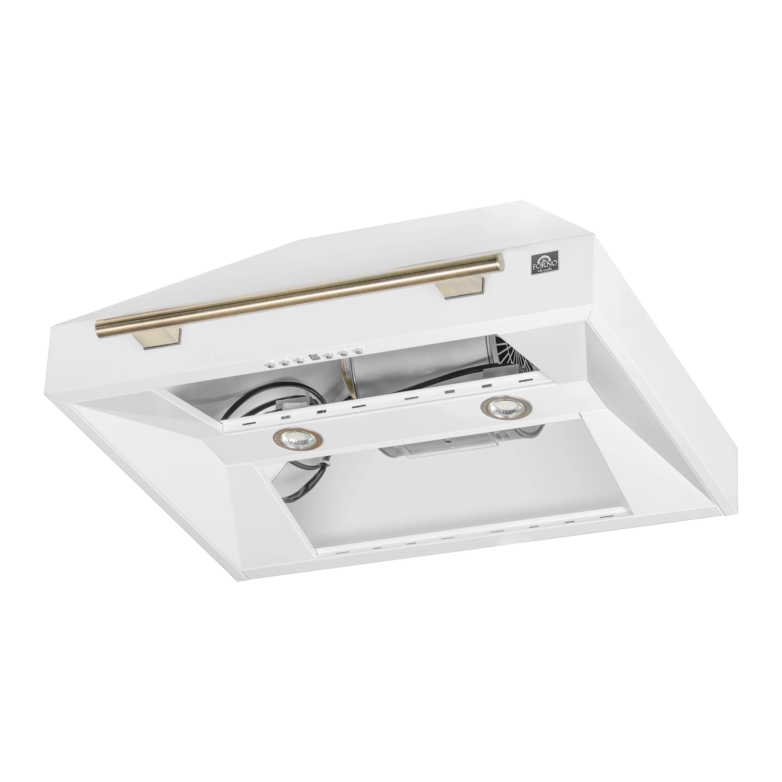 Forno Aria 30 Inch Wall-Mounted Range Hood in White - Image 7