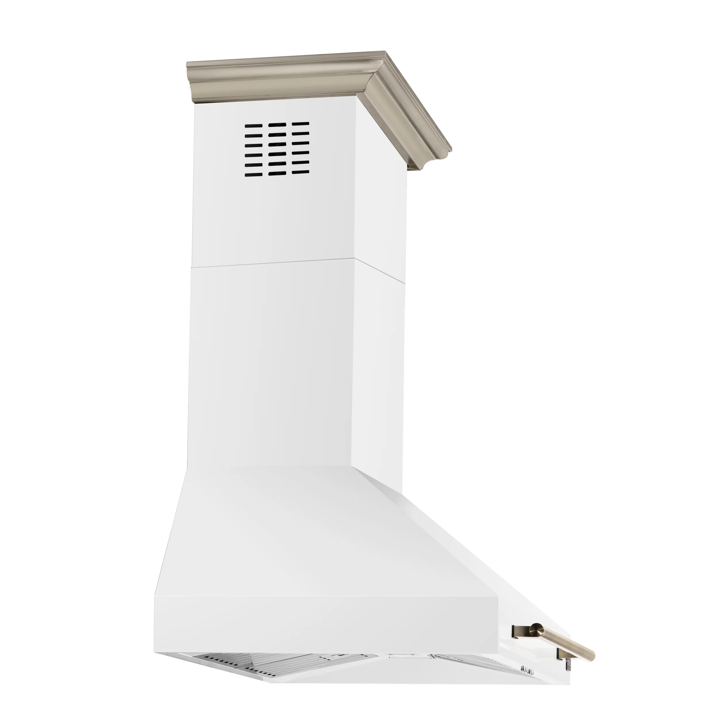 Forno Aria 36 Inch Wall-Mounted Range Hood in White - Image 3