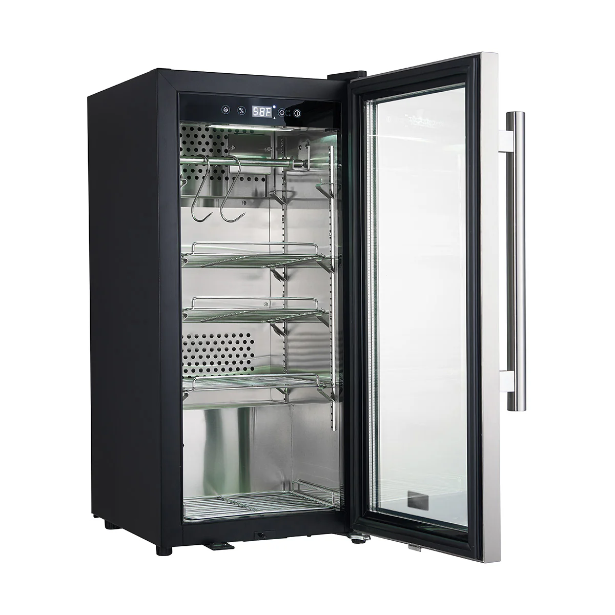 Forno Asciutto 16-Inch Dry Aging Cabinet, Stainless Steel 304, 2.65 cu.ft, LED Lighting, Adjustable Shelves - Image 3