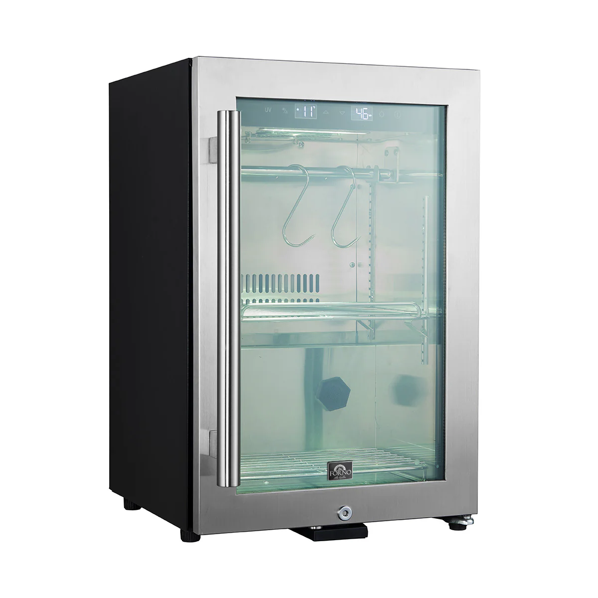 Forno Asciutto 17-Inch Dry Aging Cabinet, Stainless Steel 304, 1.84 cu.ft, LED Lighting, Adjustable Shelves - Image 2