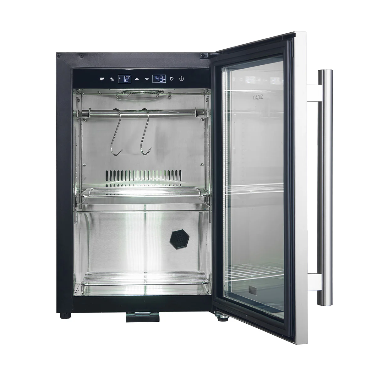 Forno Asciutto 17-Inch Dry Aging Cabinet, Stainless Steel 304, 1.84 cu.ft, LED Lighting, Adjustable Shelves - Image 3