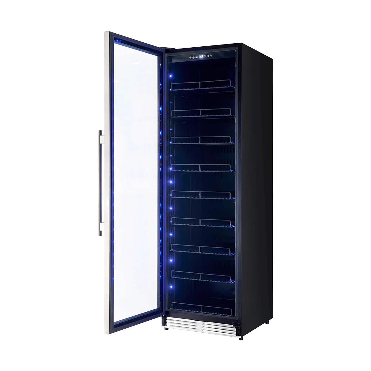 Forno Cesinali 24-Inch Built-In Beverage Cooler, 15.8 cu.ft, Stainless Steel, Dual Temperature Zones, LED Interior Lighting, Adjustable Shelves - Image 3