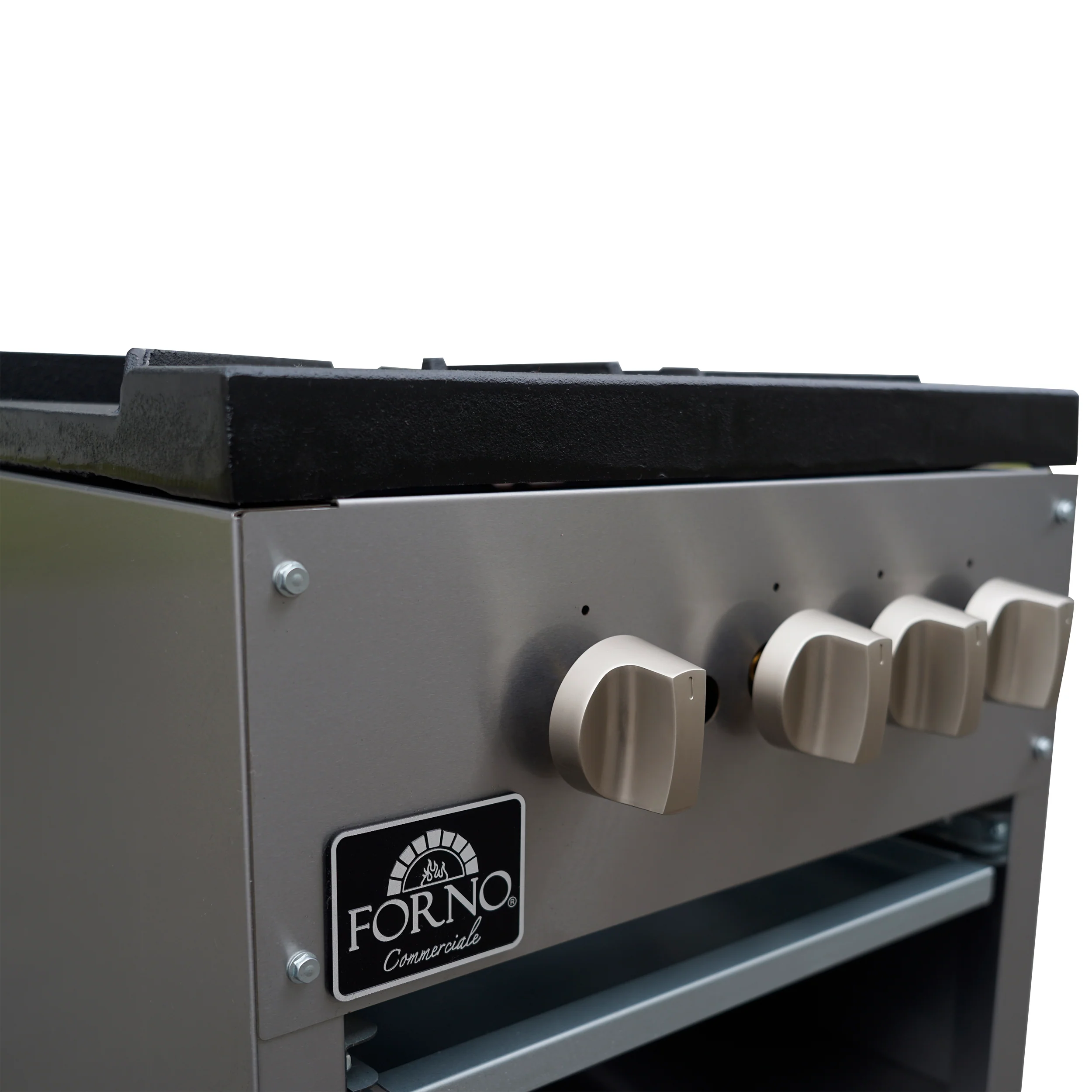 Forno Commerciale gas stock pot range, 2 powerful 3-ring burners, 160,000?BTU, durable stainless steel, heavy-duty cast iron grates - Image 7