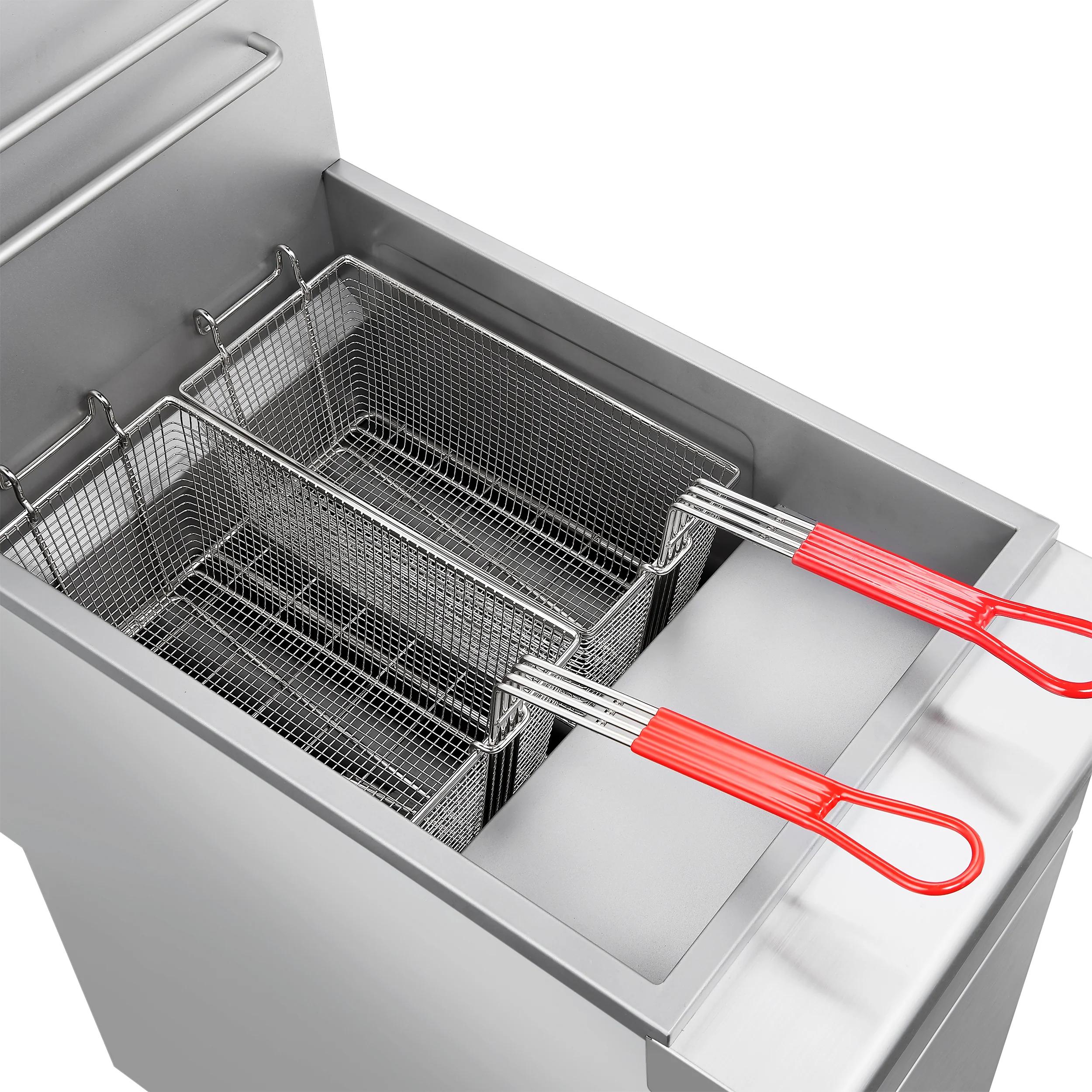 Forno Commerciale Propane Gas Deep Fryer, 3 Burners 90,000 BTU, 40 lbs Oil Capacity - Image 9