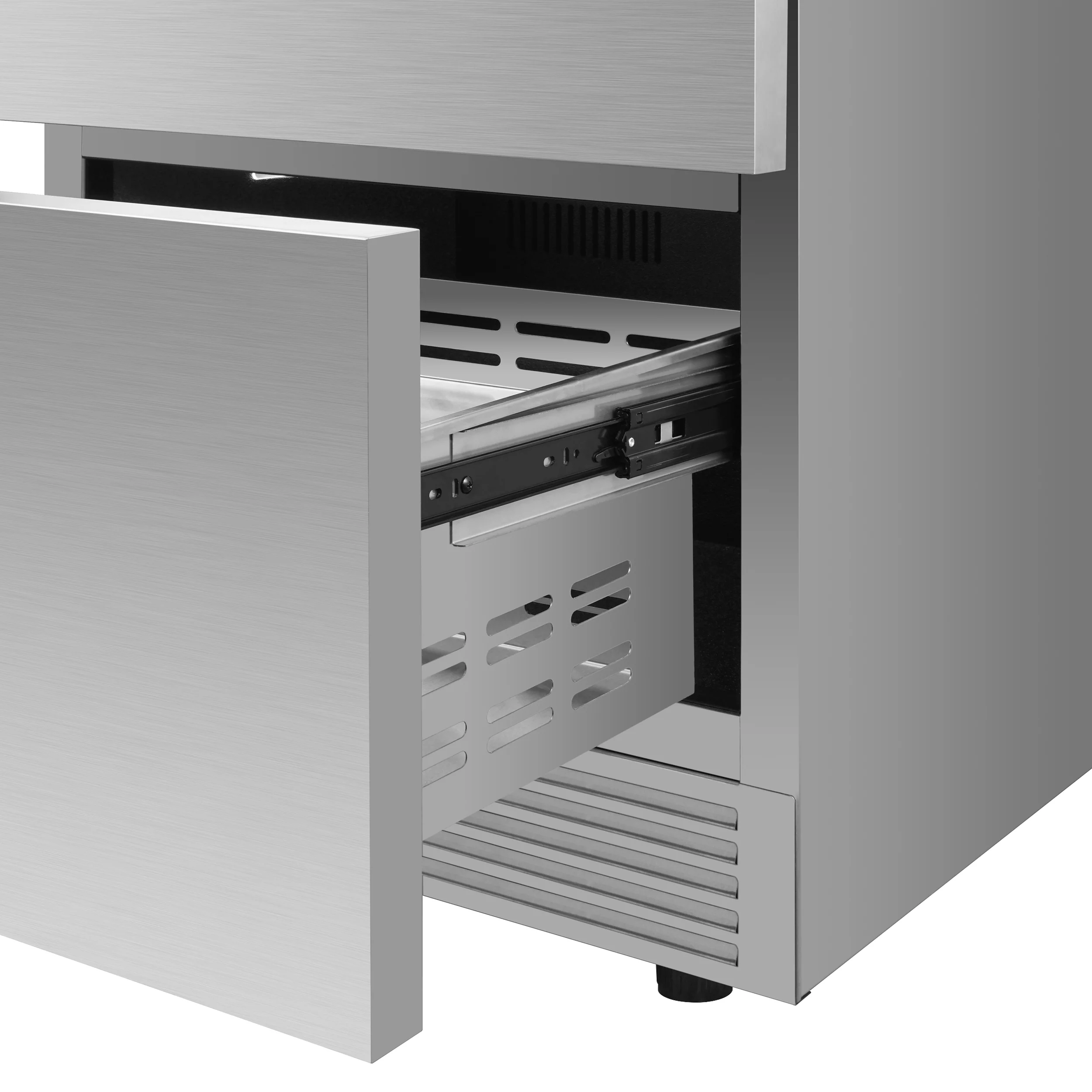 Forno Como 24-Inch Indoor Outdoor Drawer Refrigerator, 4.87 cu.ft, Stainless Steel Interior, Adjustable Shelves, LED Lighting - Image 7