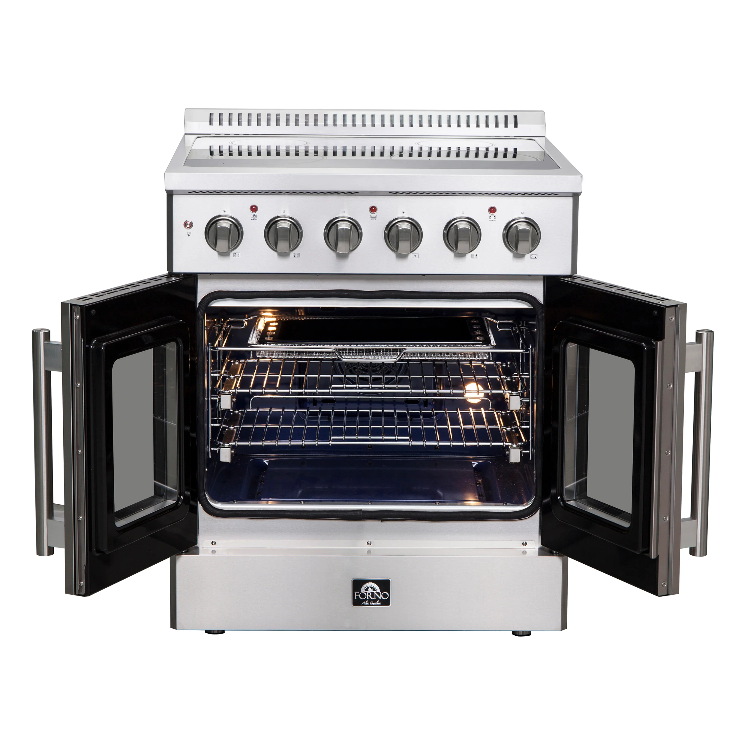 Forno Galiano 30-Inch Freestanding French Door Electric Range, True Convection, Energy Efficient - Image 5