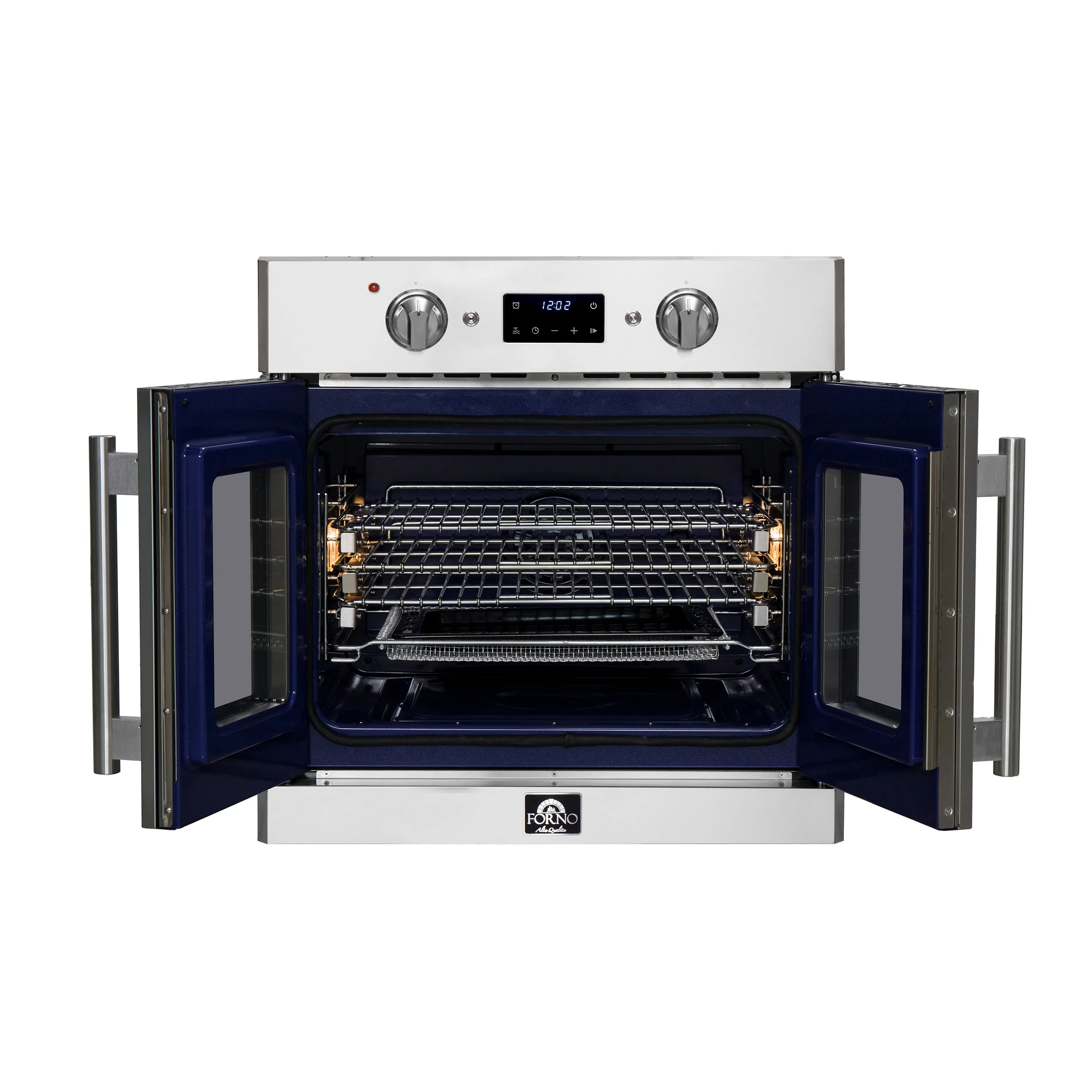 Forno Gallico 30-Inch Electric French Door Wall Oven, Stainless Steel, True Convection, Air Fry, Self-Cleaning - Image 2