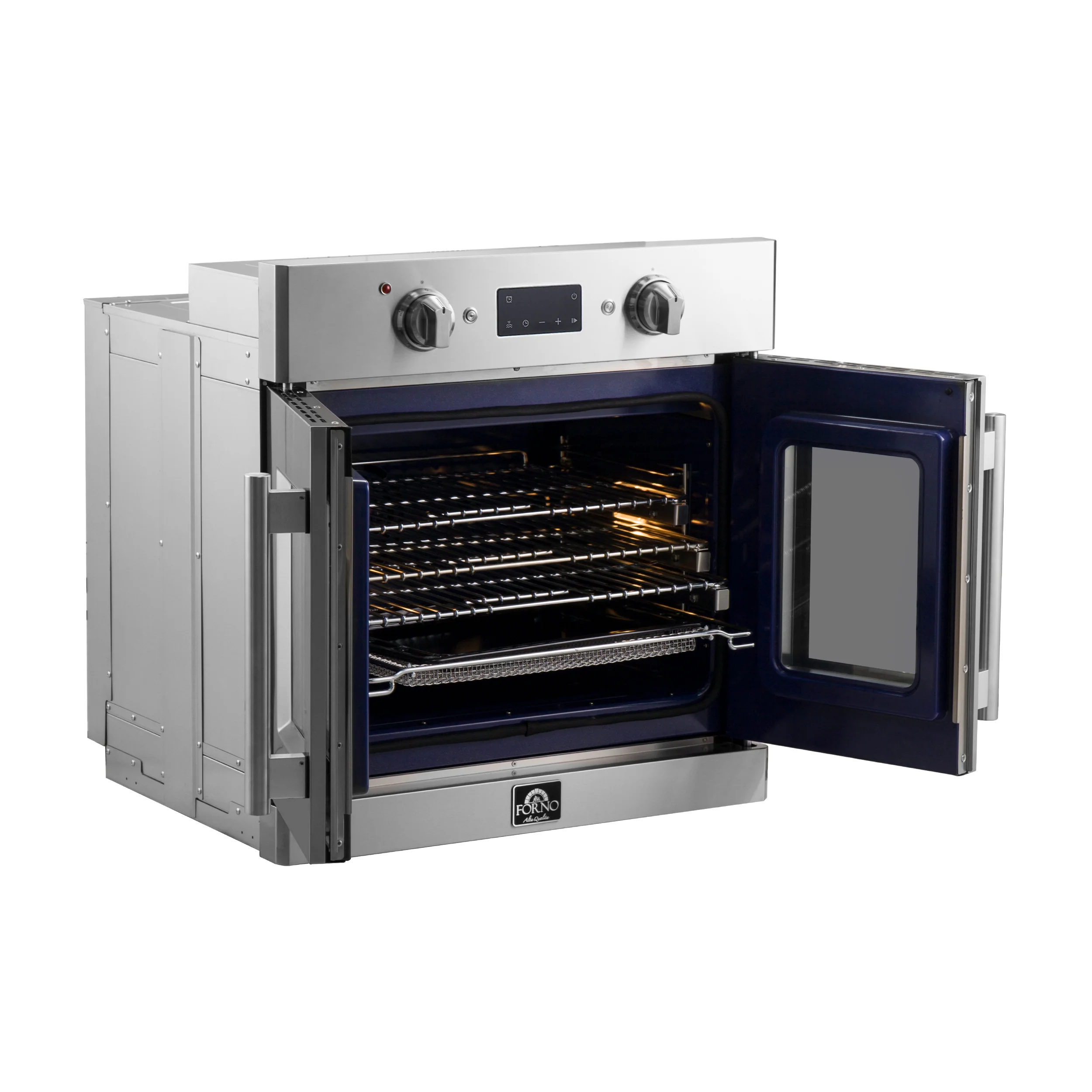 Forno Gallico 30-Inch Electric French Door Wall Oven, Stainless Steel, True Convection, Air Fry, Self-Cleaning - Image 3
