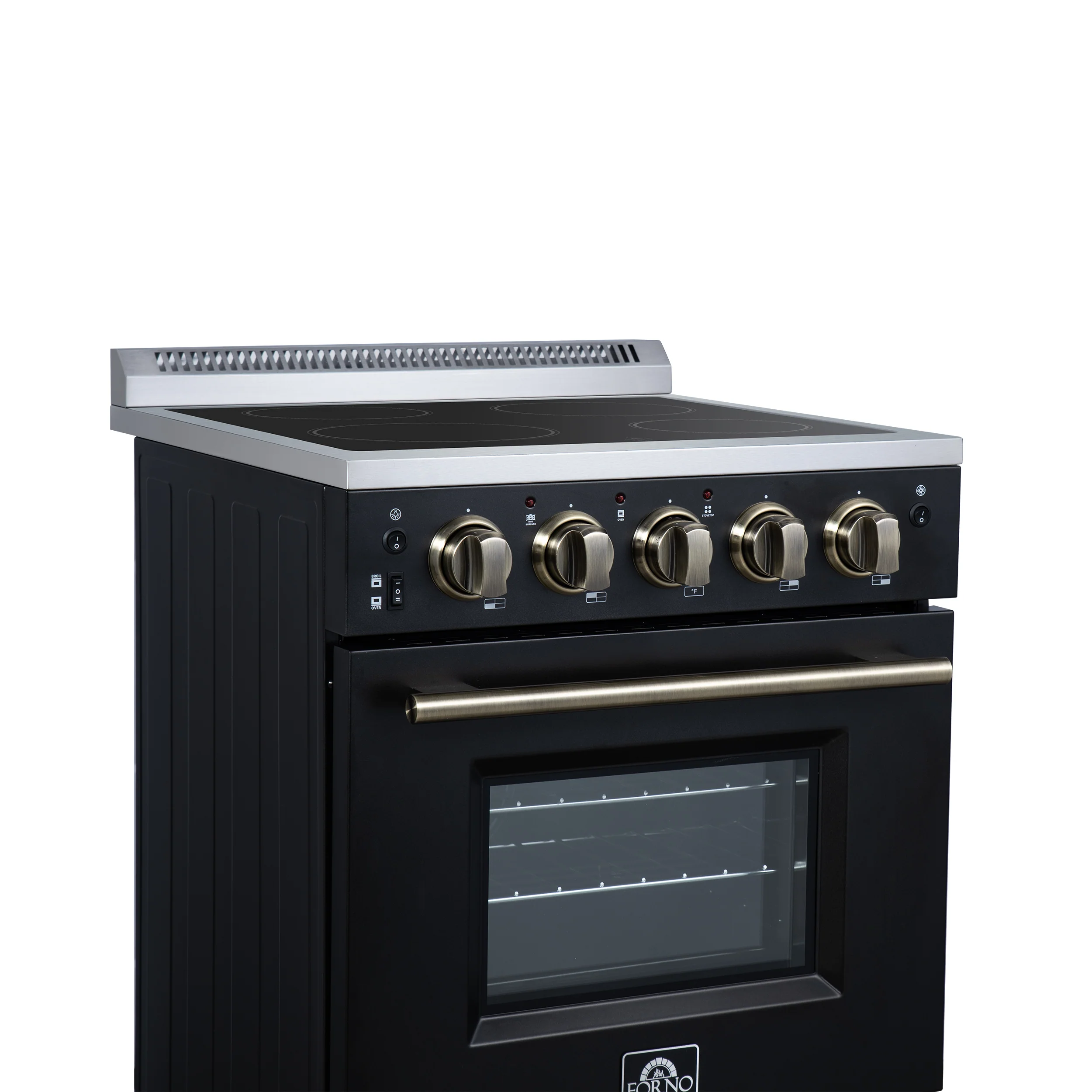 Forno Loiano 24 Inch Freestanding Electric Range in Black, Canada Version, Plug and Cord Included - Image 6