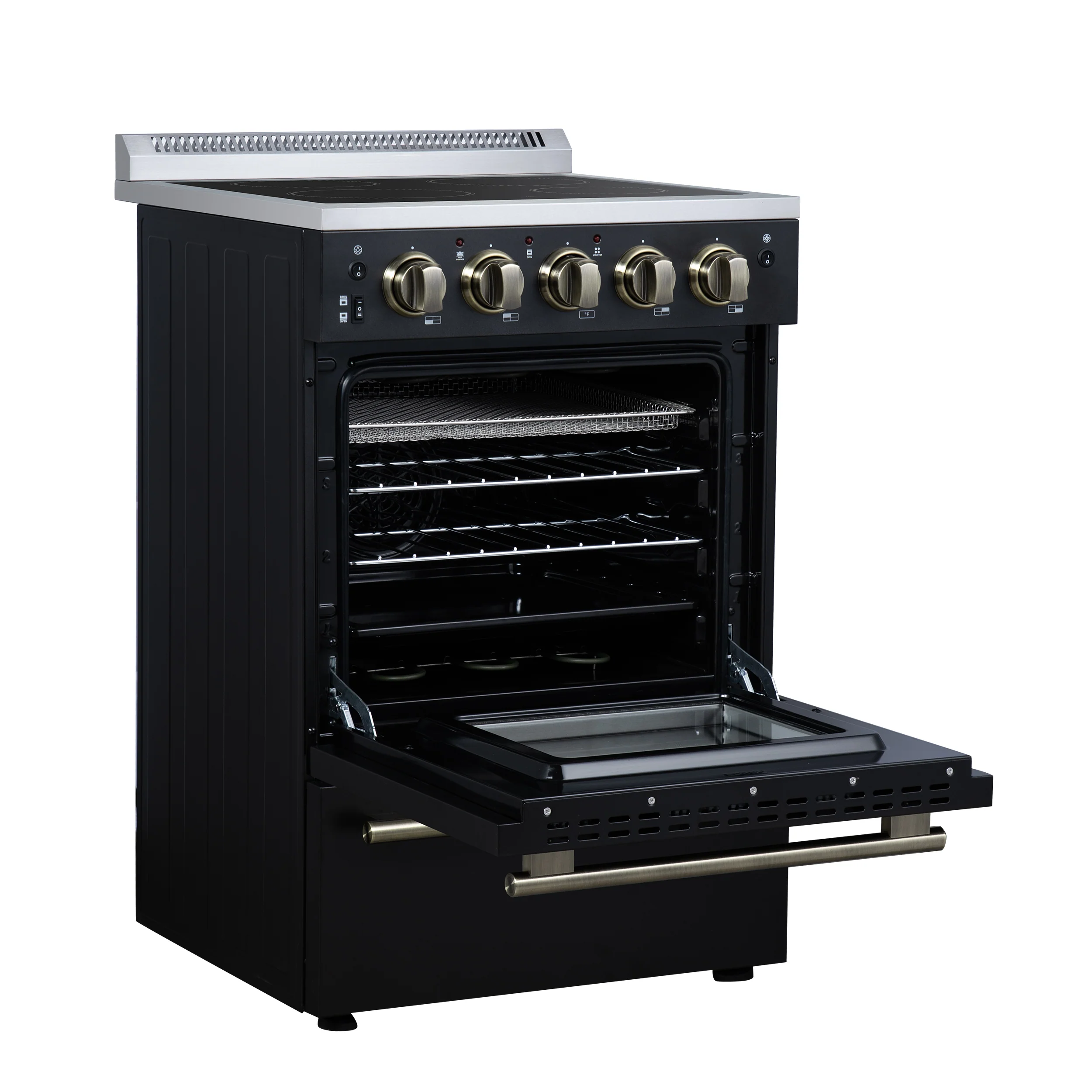 Forno Loiano 24 Inch Freestanding Electric Range in Black, Canada Version, Plug and Cord Included - Image 8