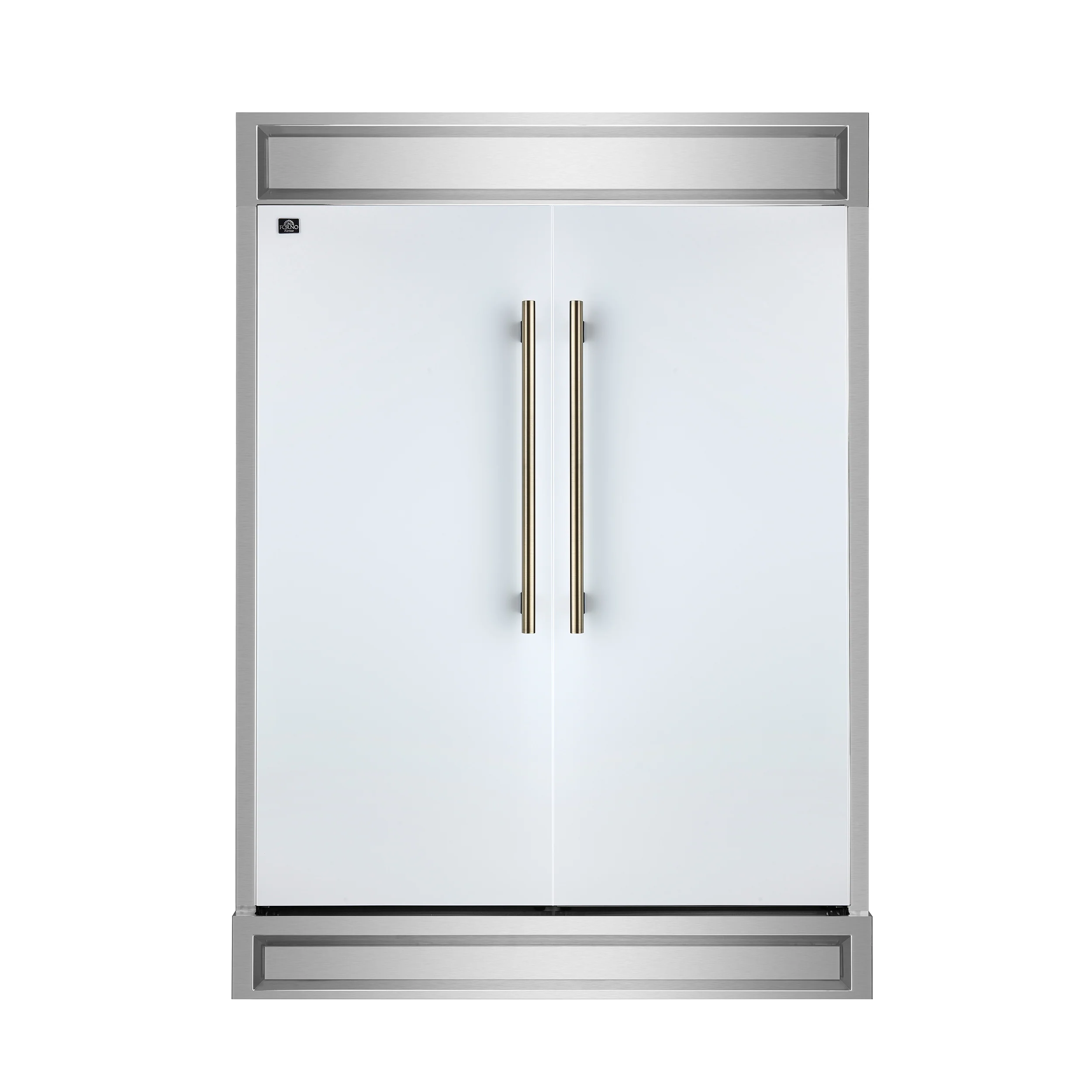 Forno Maderno 2-28-Inch Wide Convertible Refrigerator/Freezer in White, Decorative Trim, 27.2 cu.ft, 84-Inch High, ENERGY STAR Certified - Image 2