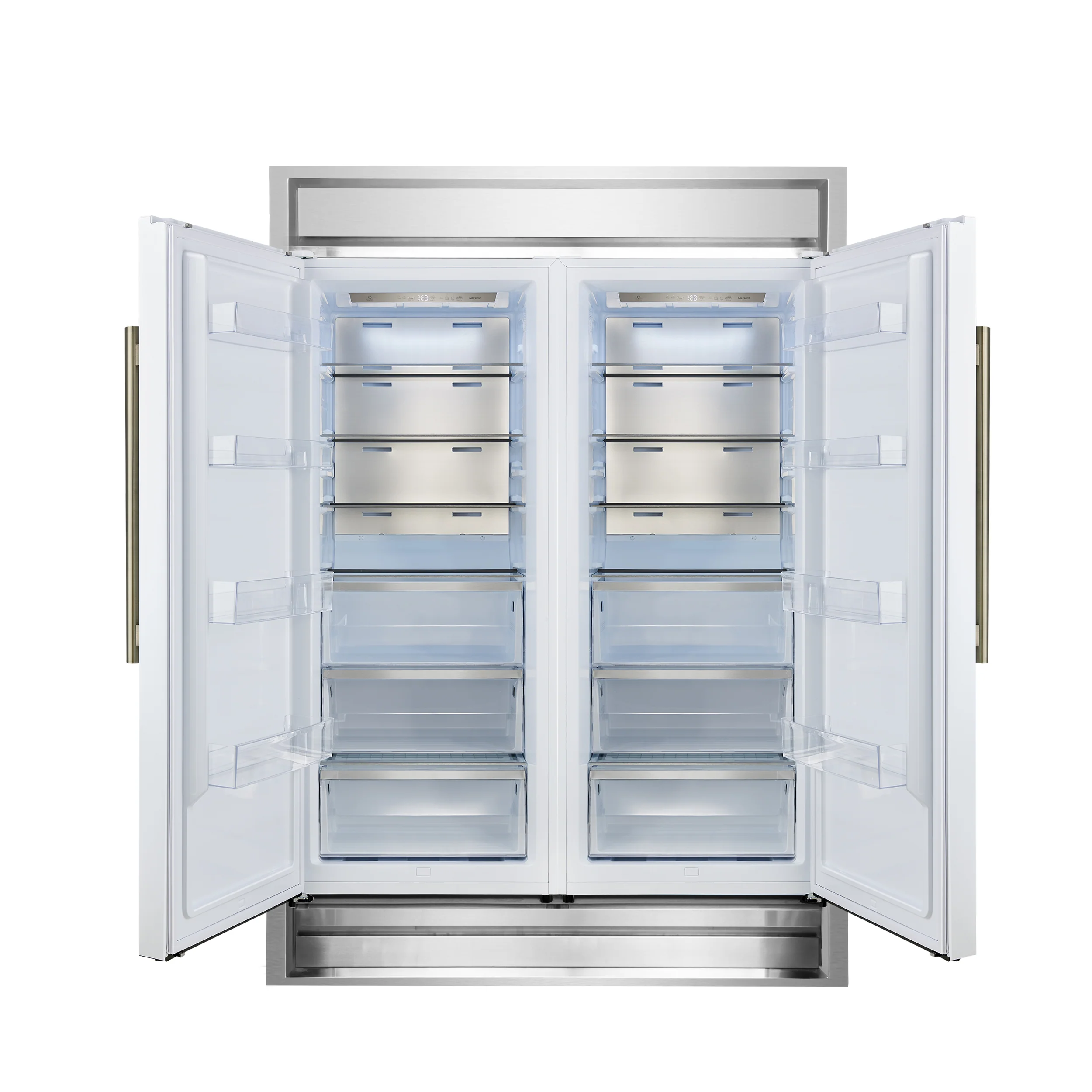 Forno Maderno 2-28-Inch Wide Convertible Refrigerator/Freezer in White, Decorative Trim, 27.2 cu.ft, 84-Inch High, ENERGY STAR Certified - Image 5