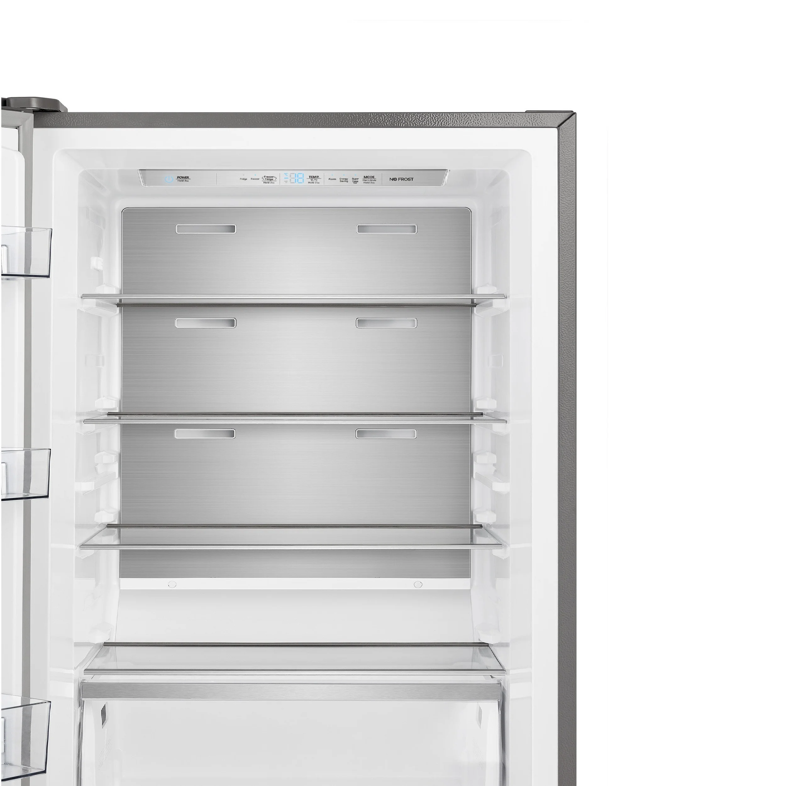 FORNO Maderno 28" Left Swing Convertible Freestanding Refrigerator/Freezer in Stainless Steel 13.6 cu.ft. - Image 3