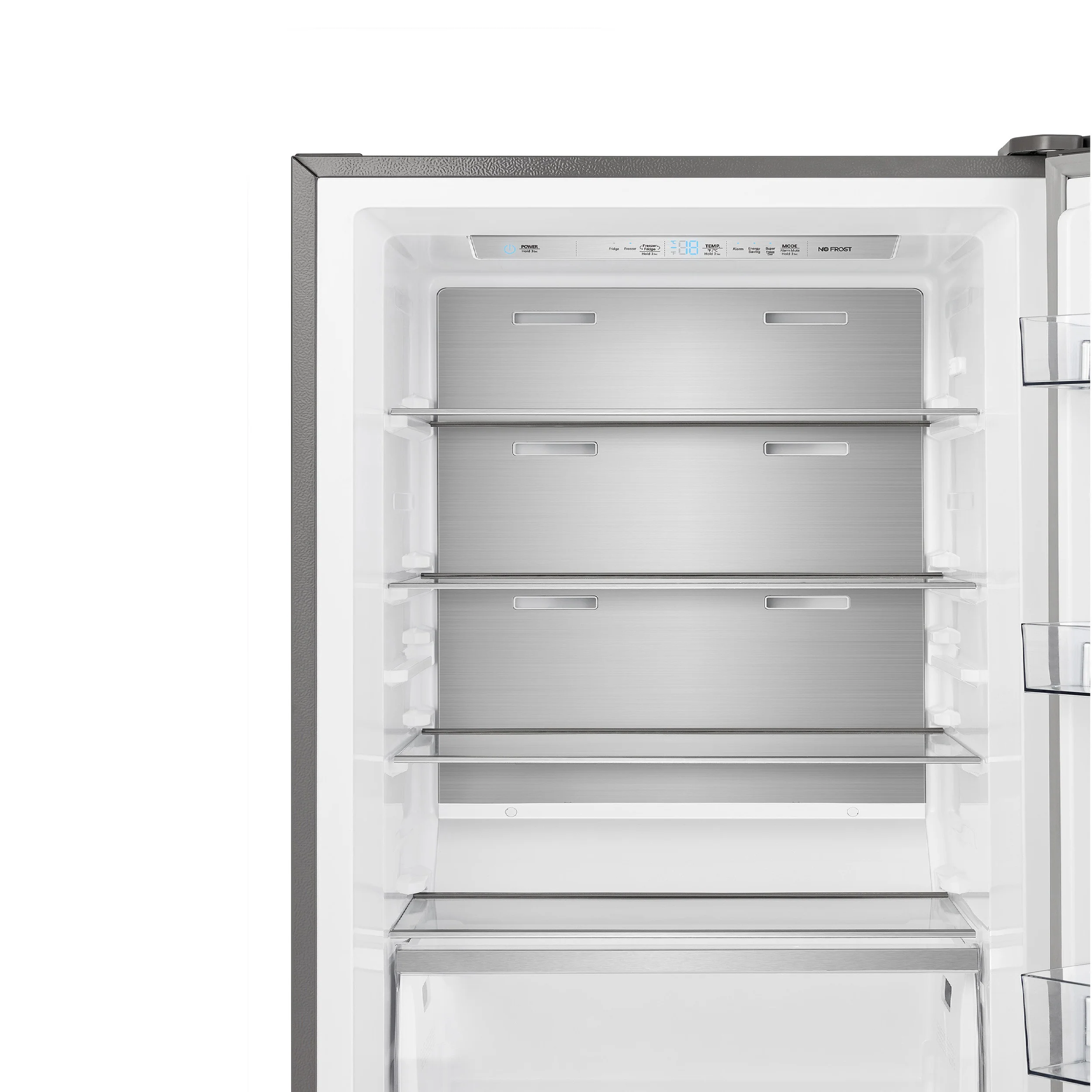 FORNO Maderno 28" Right Swing Convertible Freestanding Refrigerator/Freezer in Stainless Steel 13.6 cu.ft. - Image 3