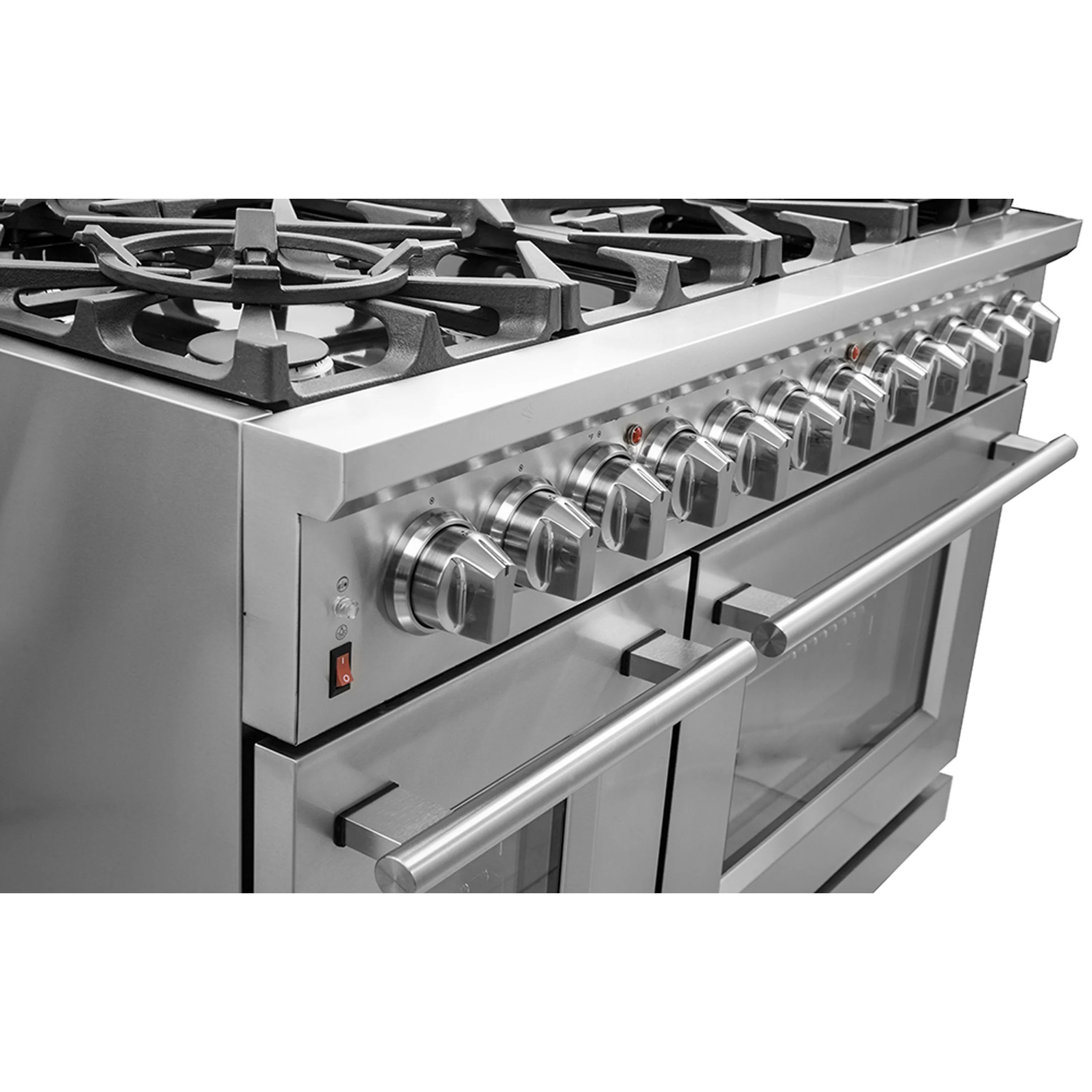 Forno Massimo 48-Inch Freestanding Gas Range, 8 Burners, True Convection Oven - Image 11